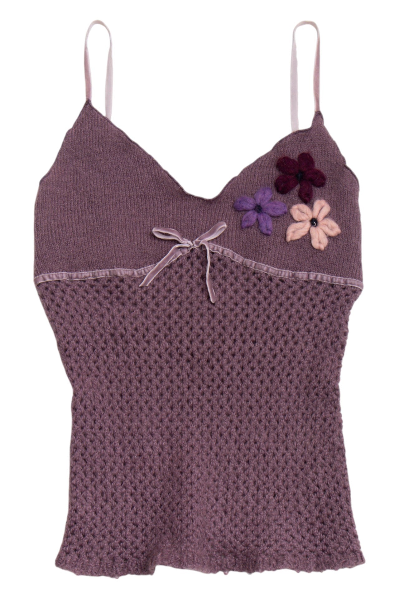 #163 Oops mohair embroidered cami | c. 155 | size 12