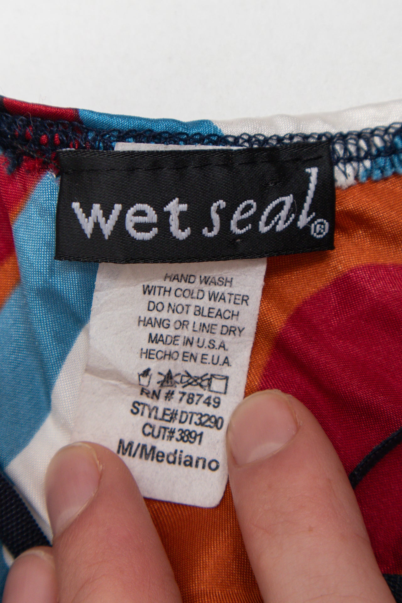 #202 Wet Graphic patterned cami | c. 162 | size 10