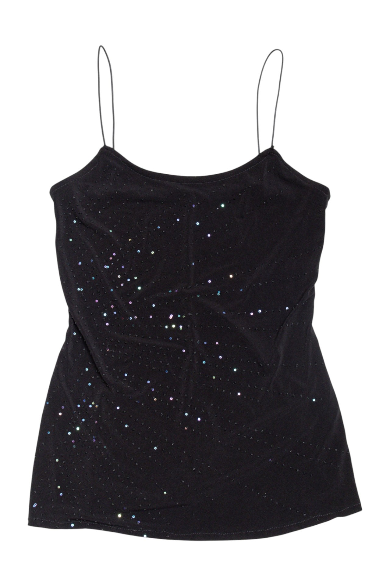 #203 sequin & beaded black cami | c. 162 | size 8/10