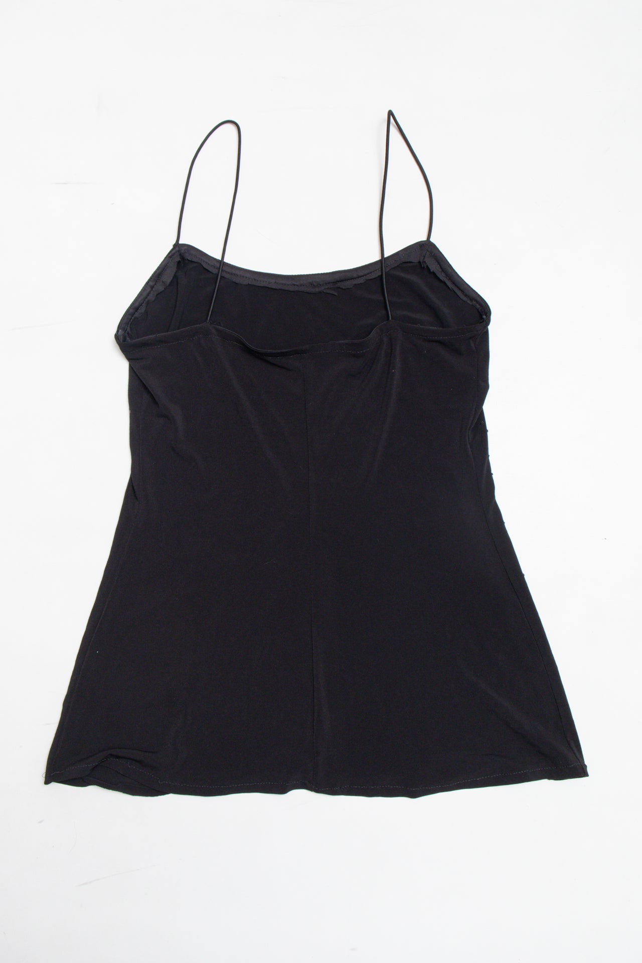#203 sequin & beaded black cami | c. 162 | size 8/10