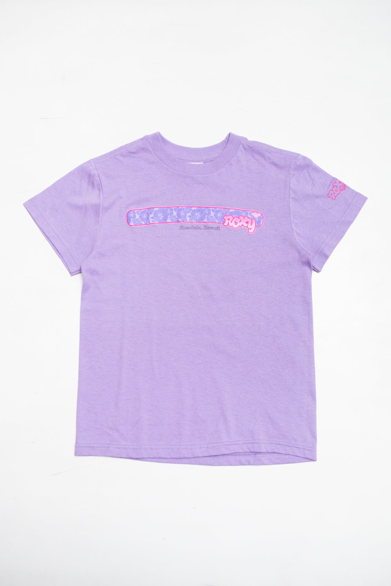 #211 Roxy purple cotton tee | c. 162 | size 8