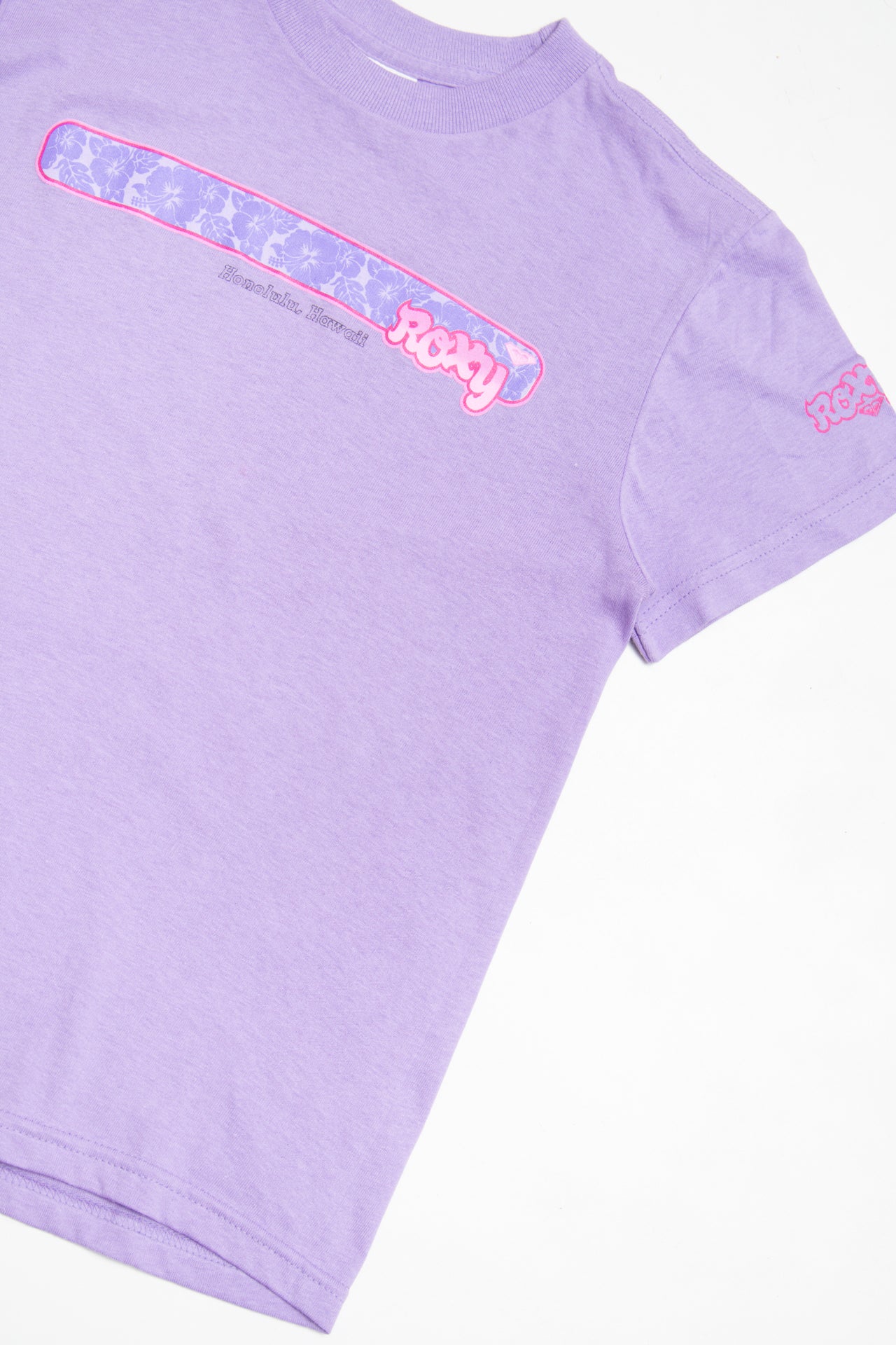 #211 Roxy purple cotton tee | c. 162 | size 8