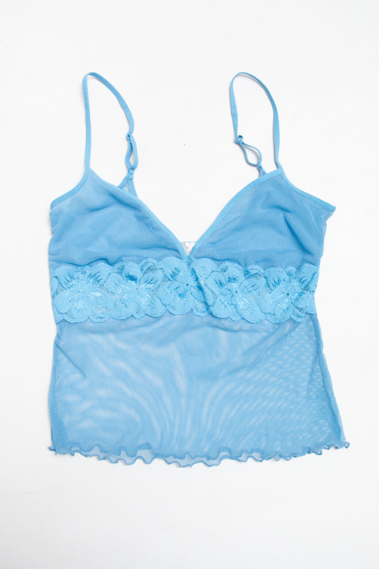 #216 La Senza blue mesh cami | c. 163 | size 10