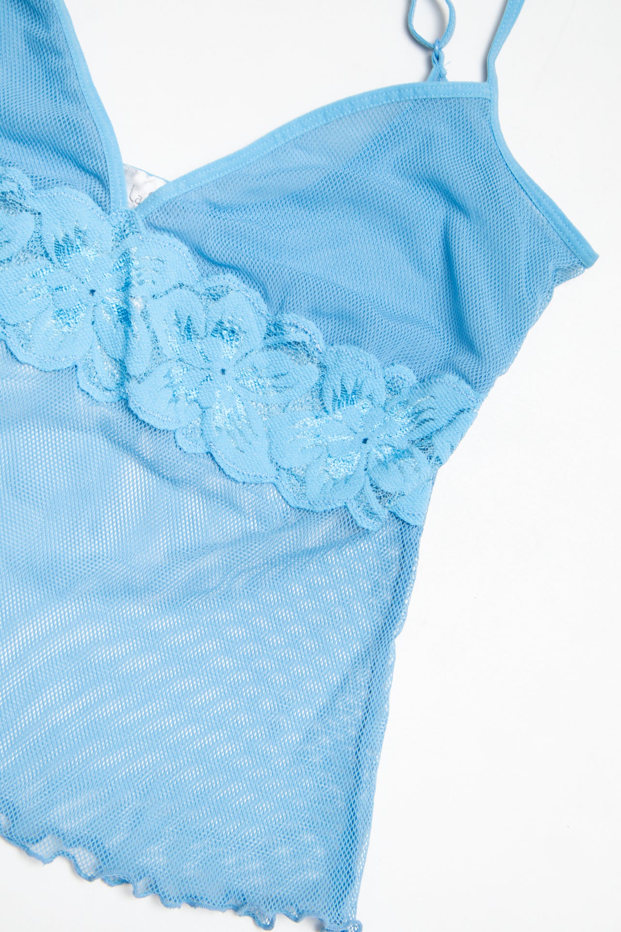 #216 La Senza blue mesh cami | c. 163 | size 10