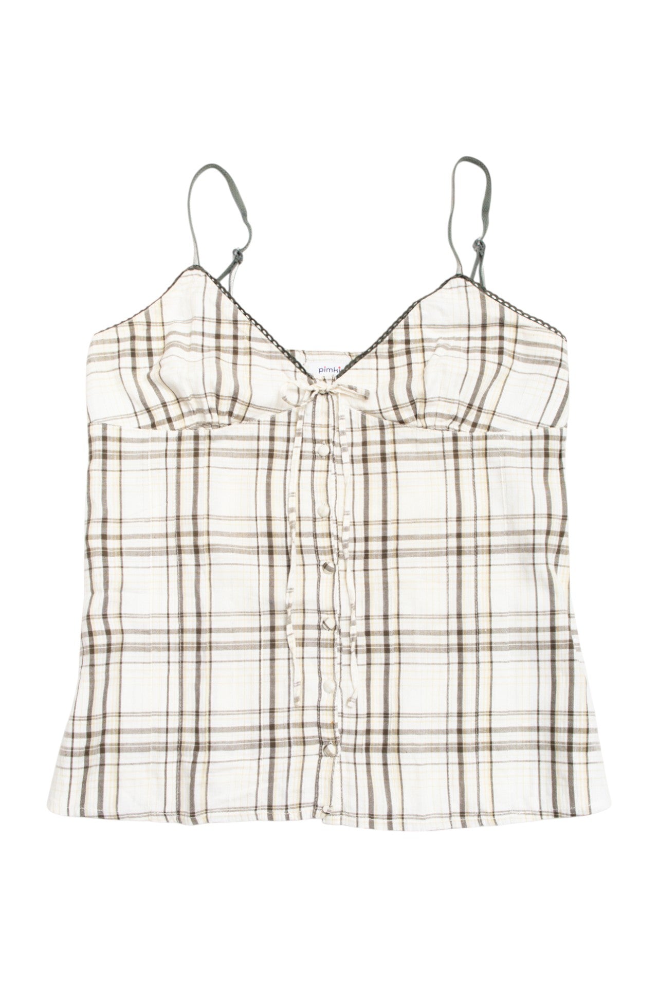 #217 Pimkie plaid cotton cami | c. 163 | size 8