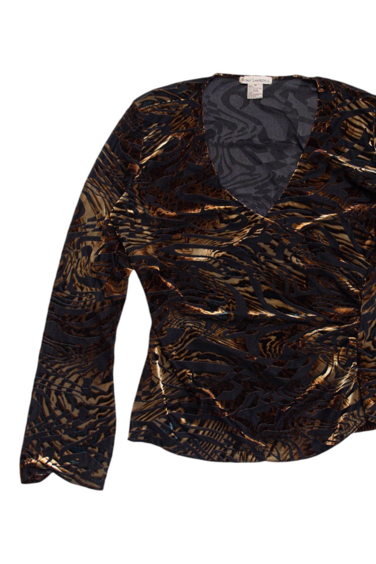 #218 Susan Lawrence velvet top | c. 163 | size 10/12