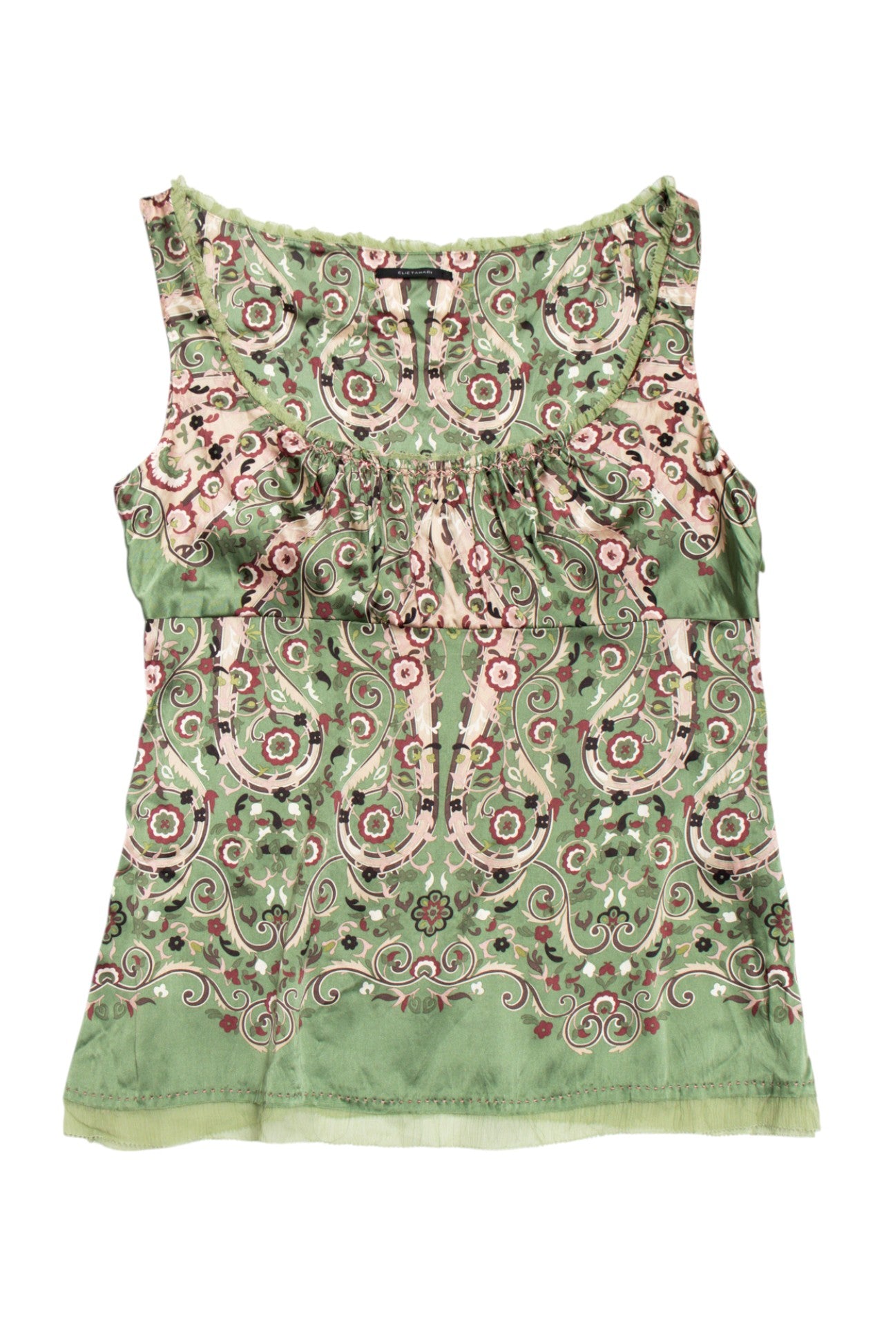 #220 Elie Tahari silk floral tank | c. 162 | size 10