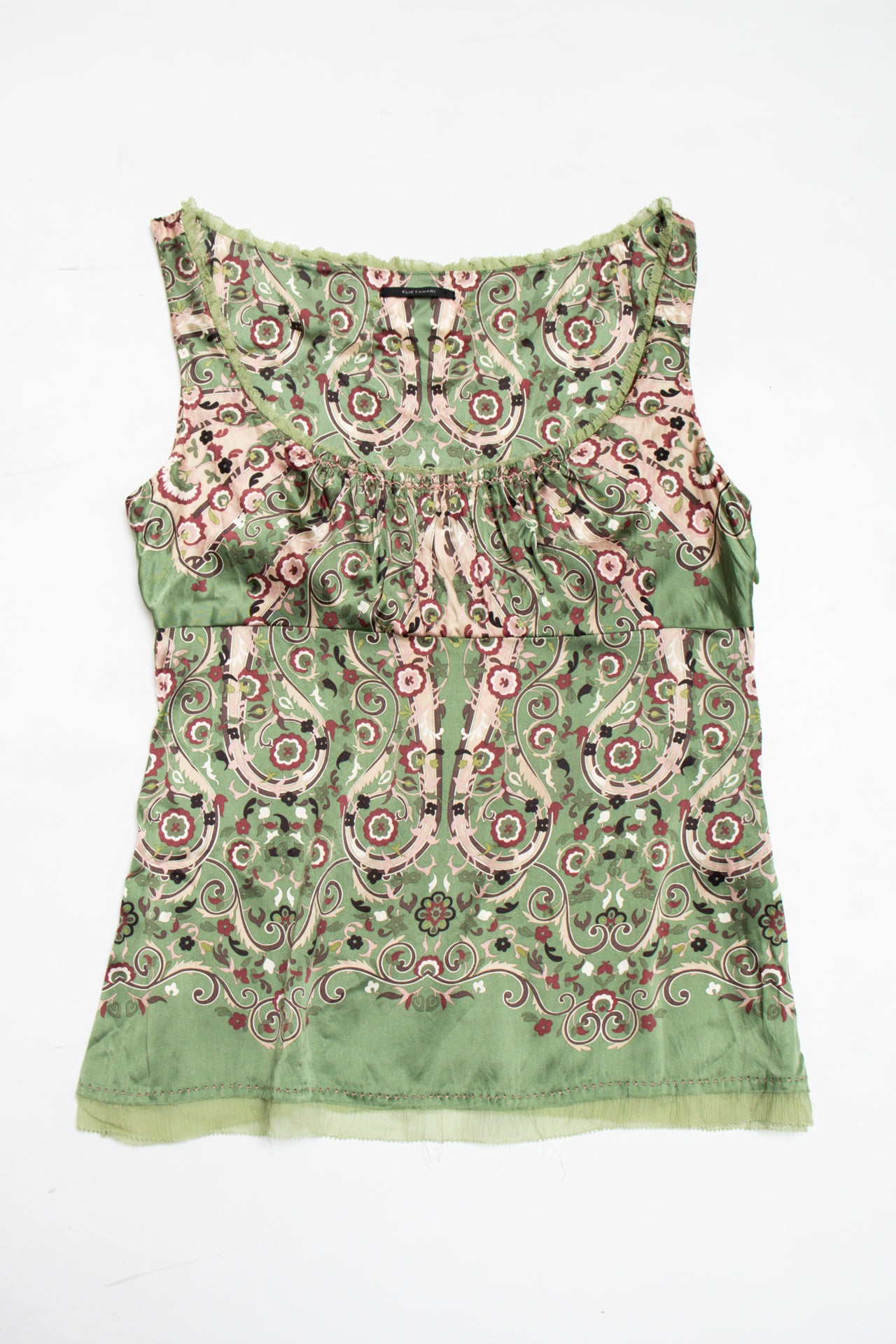 #220 Elie Tahari silk floral tank | c. 162 | size 10