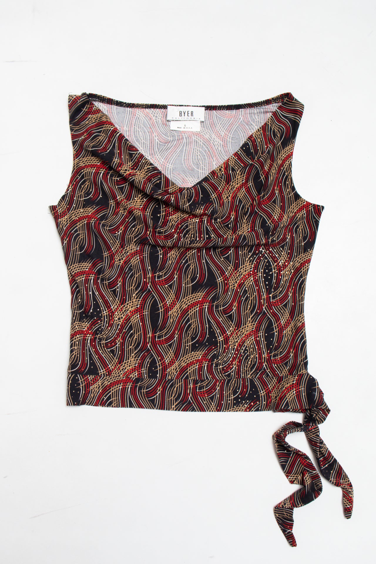 #221 Byer California gold accented top | c. 163 | size 8