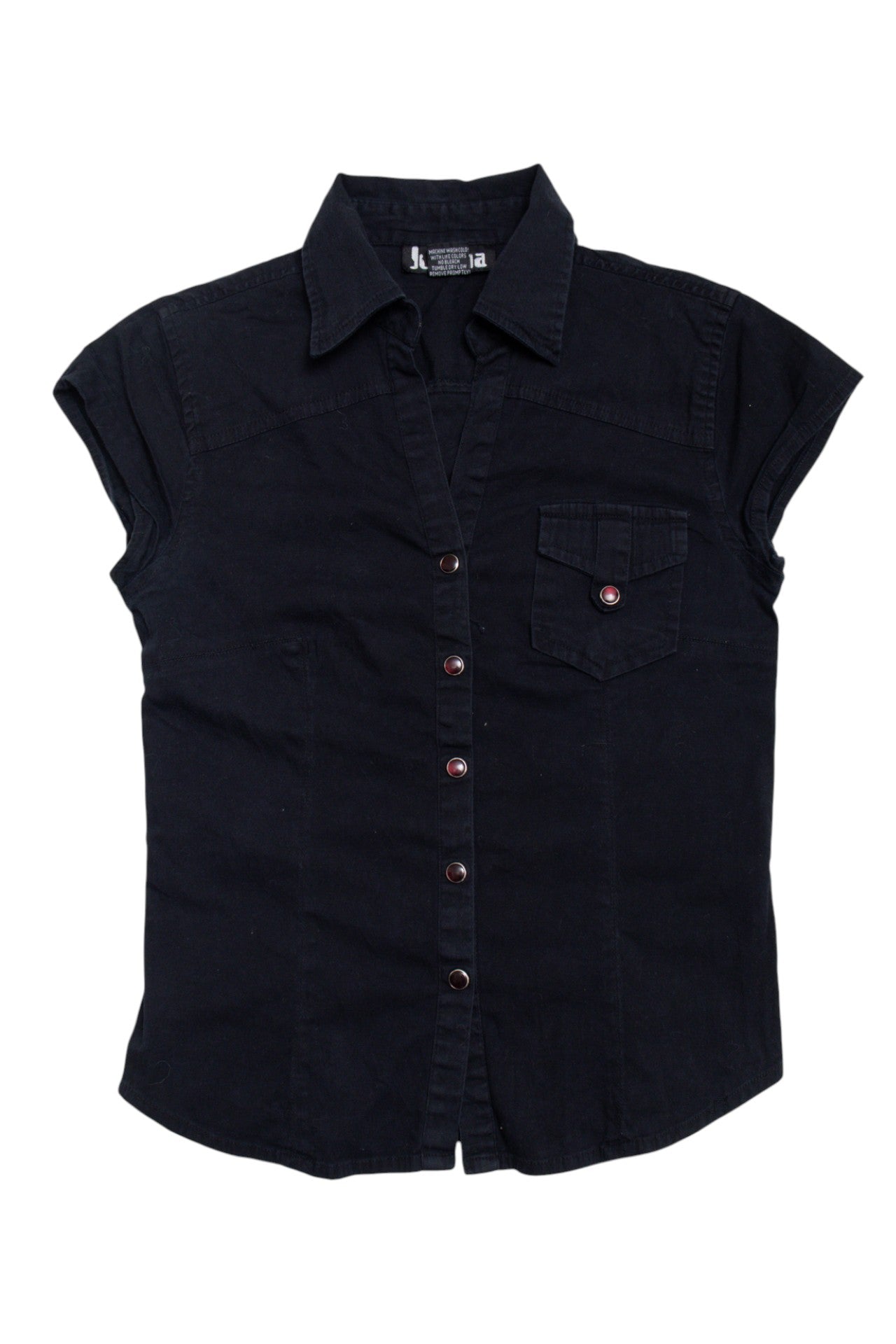 #223 Juliana black button up | c. 163 | size 8