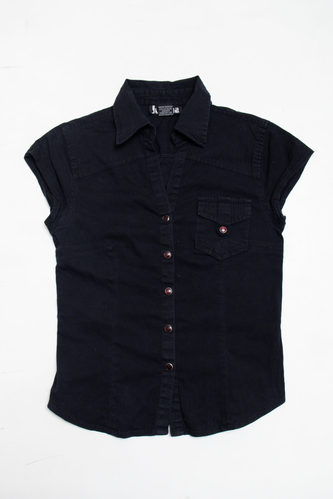 #223 Juliana black button up | c. 163 | size 8
