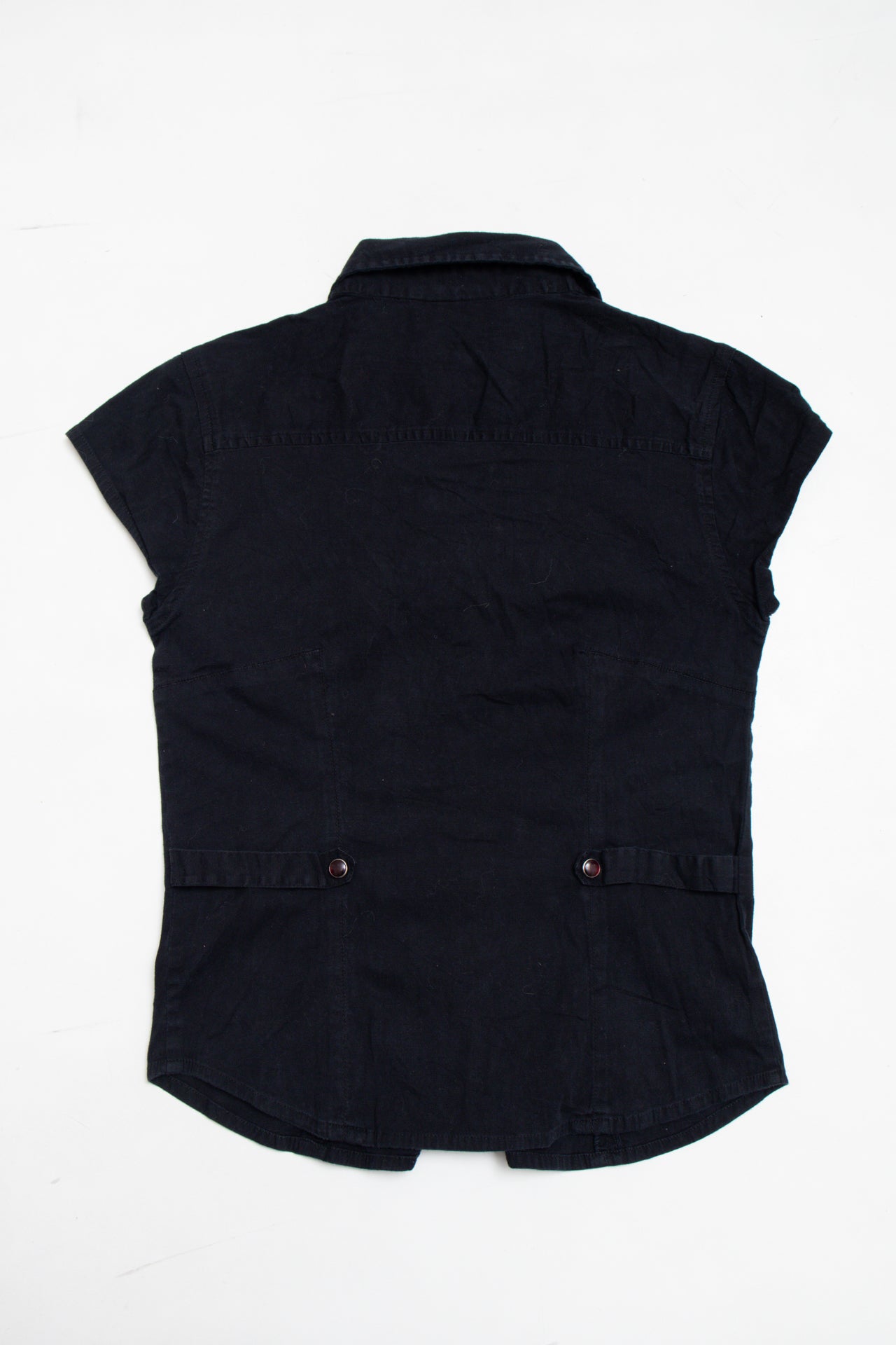 #223 Juliana black button up | c. 163 | size 8