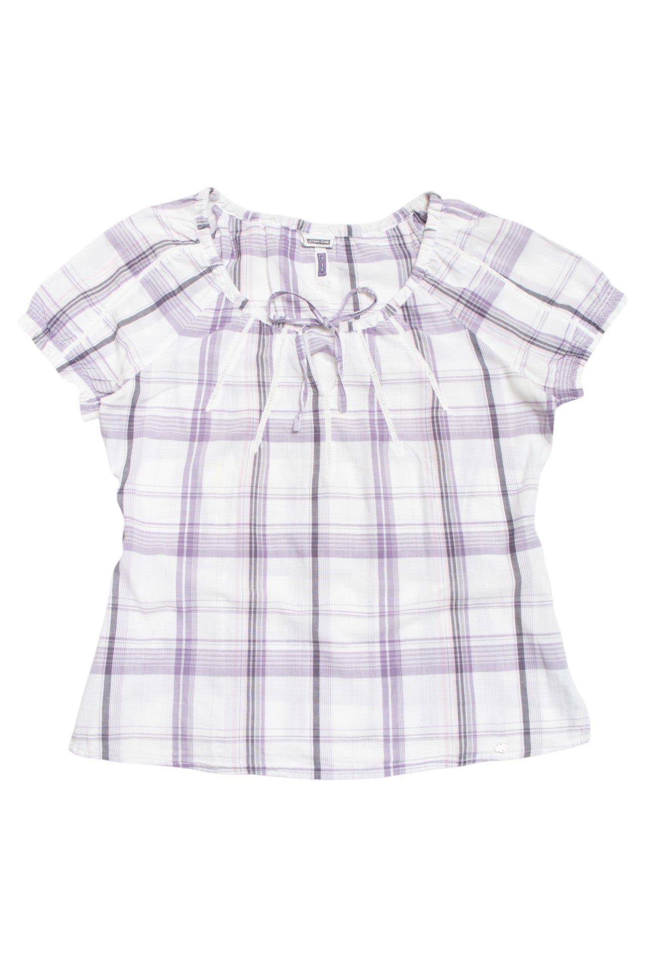 #228 Street One cotton plaid top | c. 163 | size 10