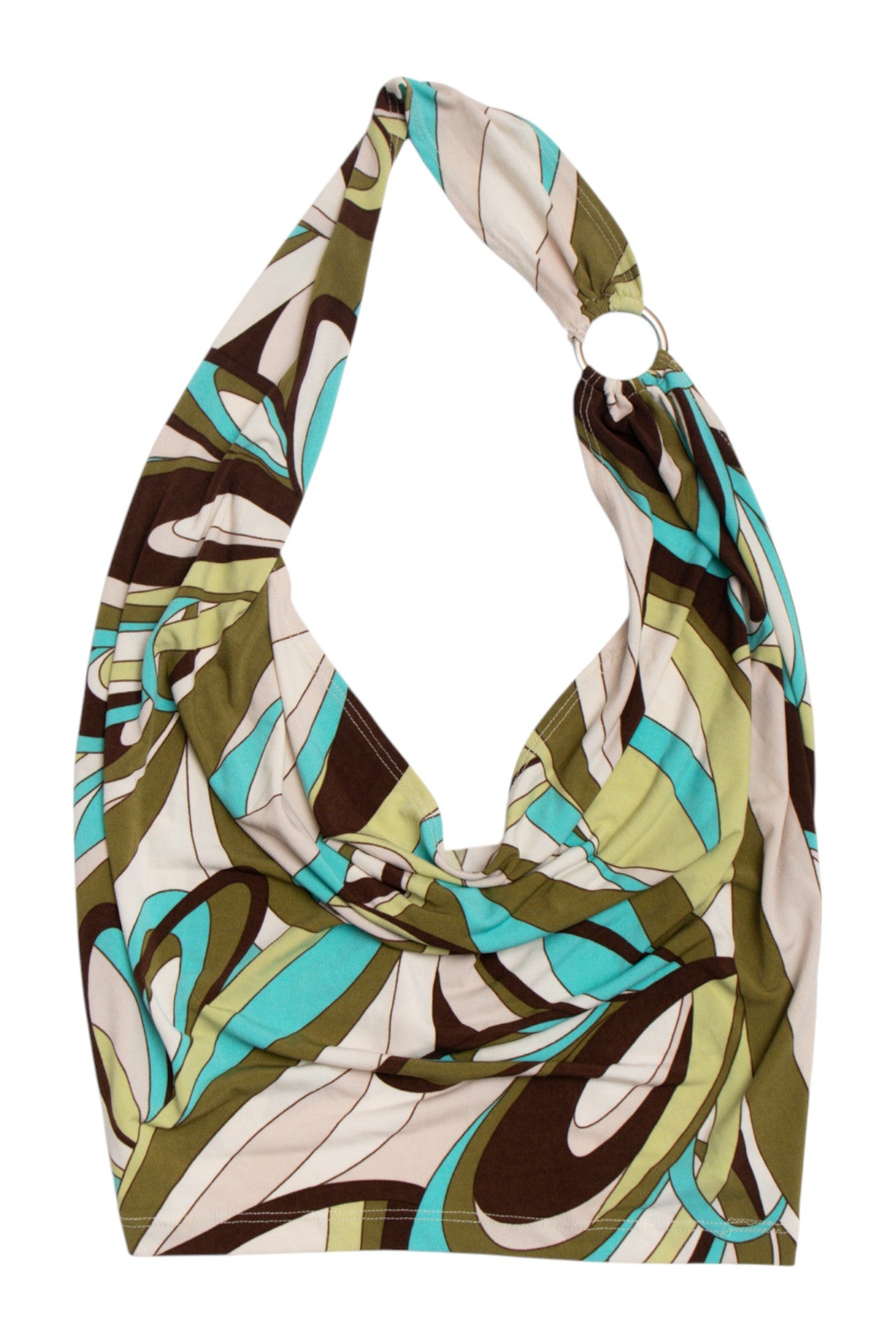 #181 JL made in U.S.A graphic halter top | c. 155 | size 12