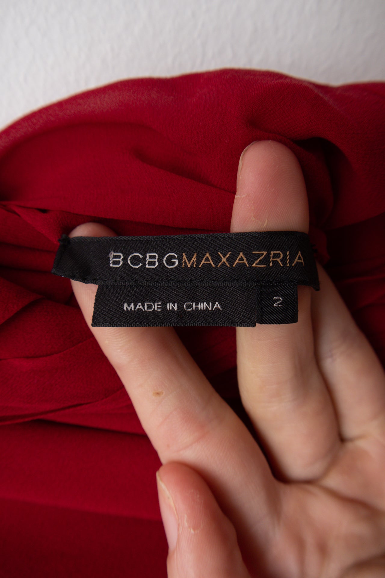 #252 BCBG MAXAZRIA red halter dress | c. 163 | size 8