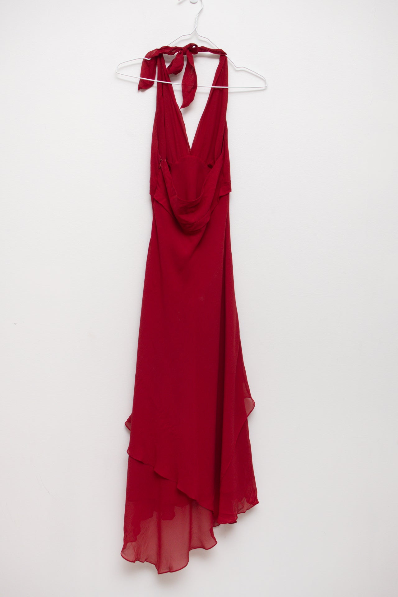 #252 BCBG MAXAZRIA red halter dress | c. 163 | size 8