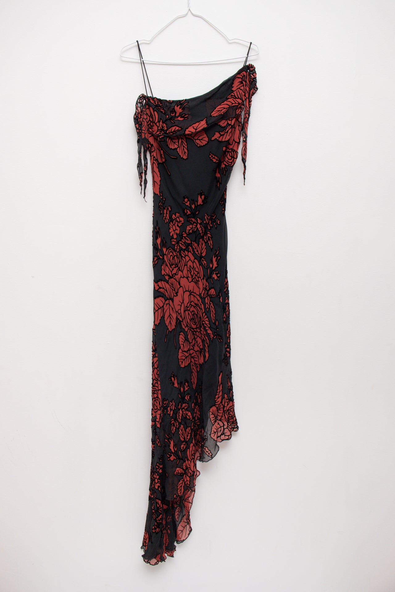 #254 Caché floral velvet midi dress | c. 162 | size 8