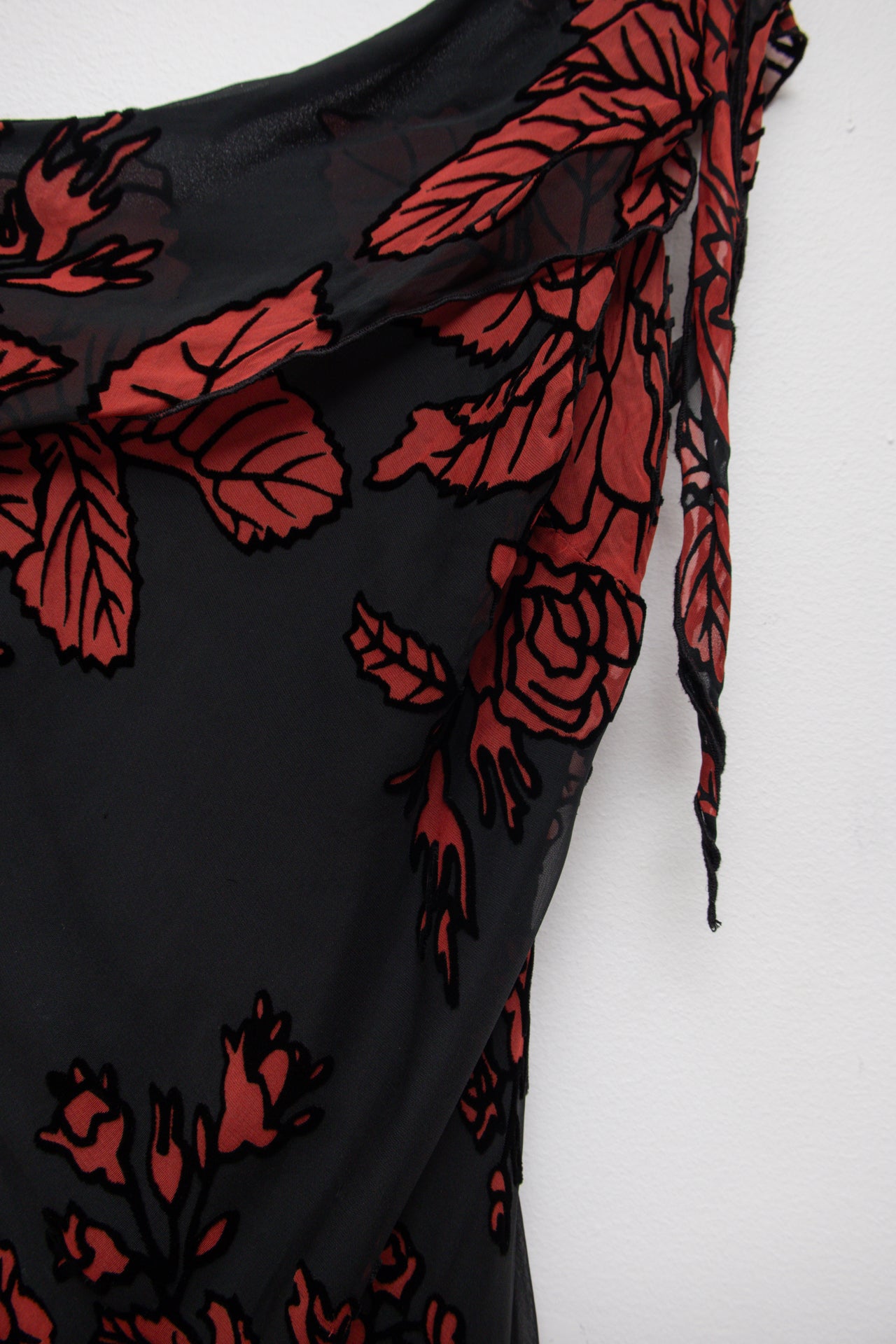#254 Caché floral velvet midi dress | c. 162 | size 8