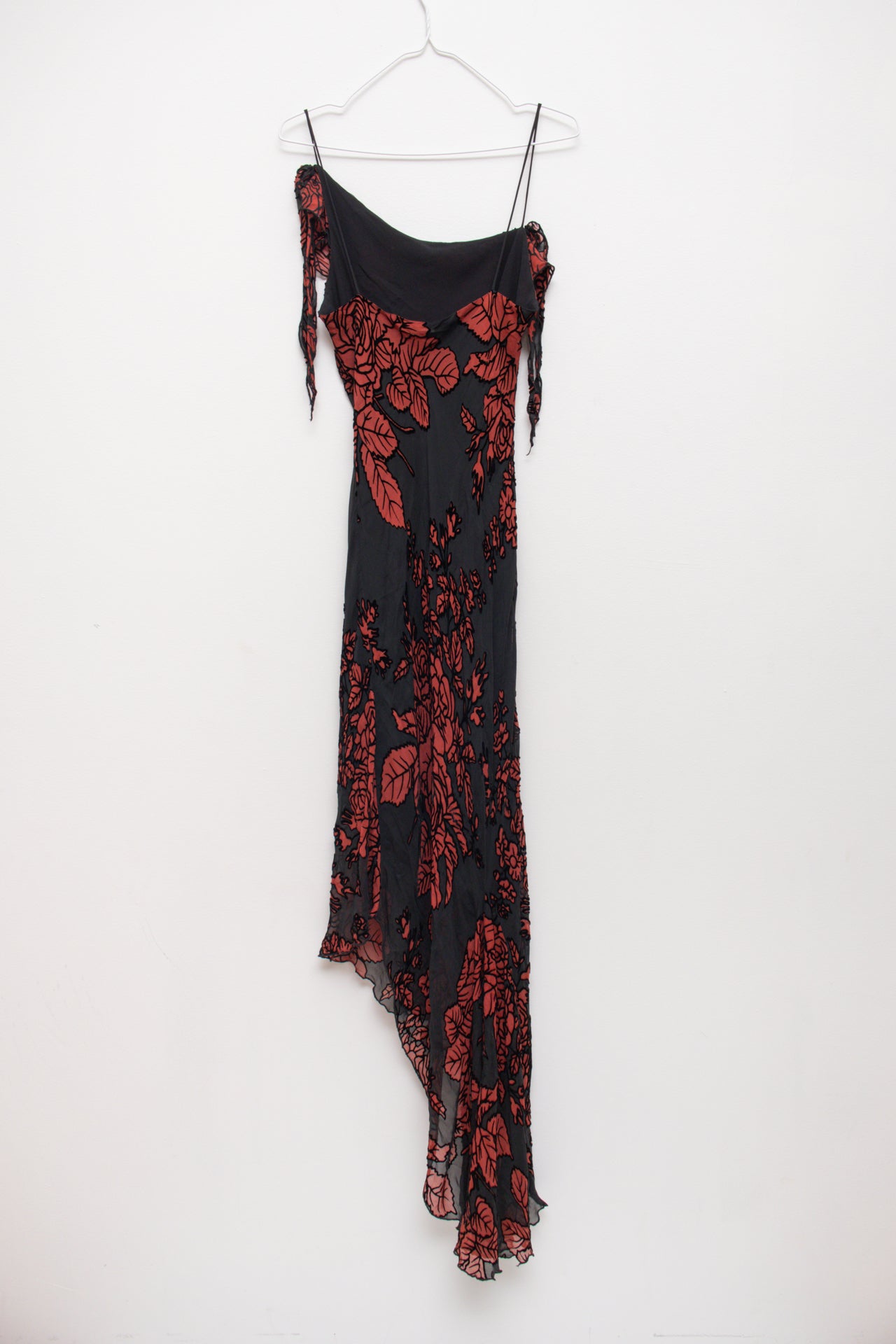 #254 Caché floral velvet midi dress | c. 162 | size 8