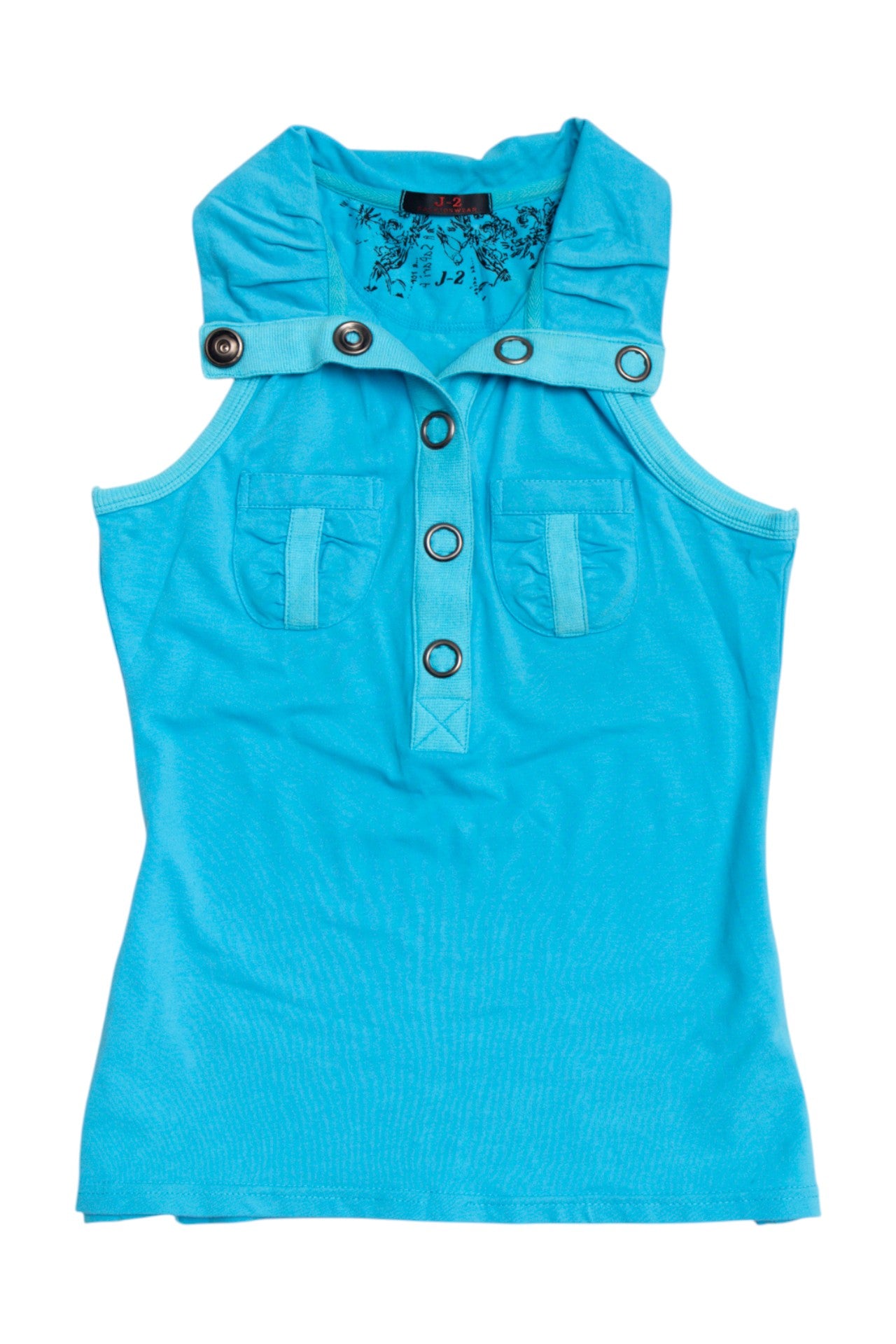 #192 J-2 blue ringlet button cami | c. 155 | size 10/12