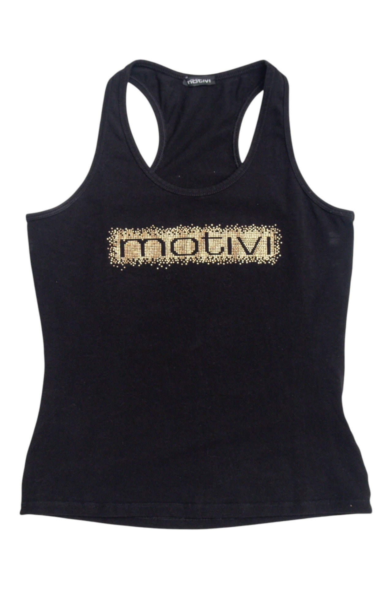 #193 Motivi rhinestone print tank | c. 155 | size 8