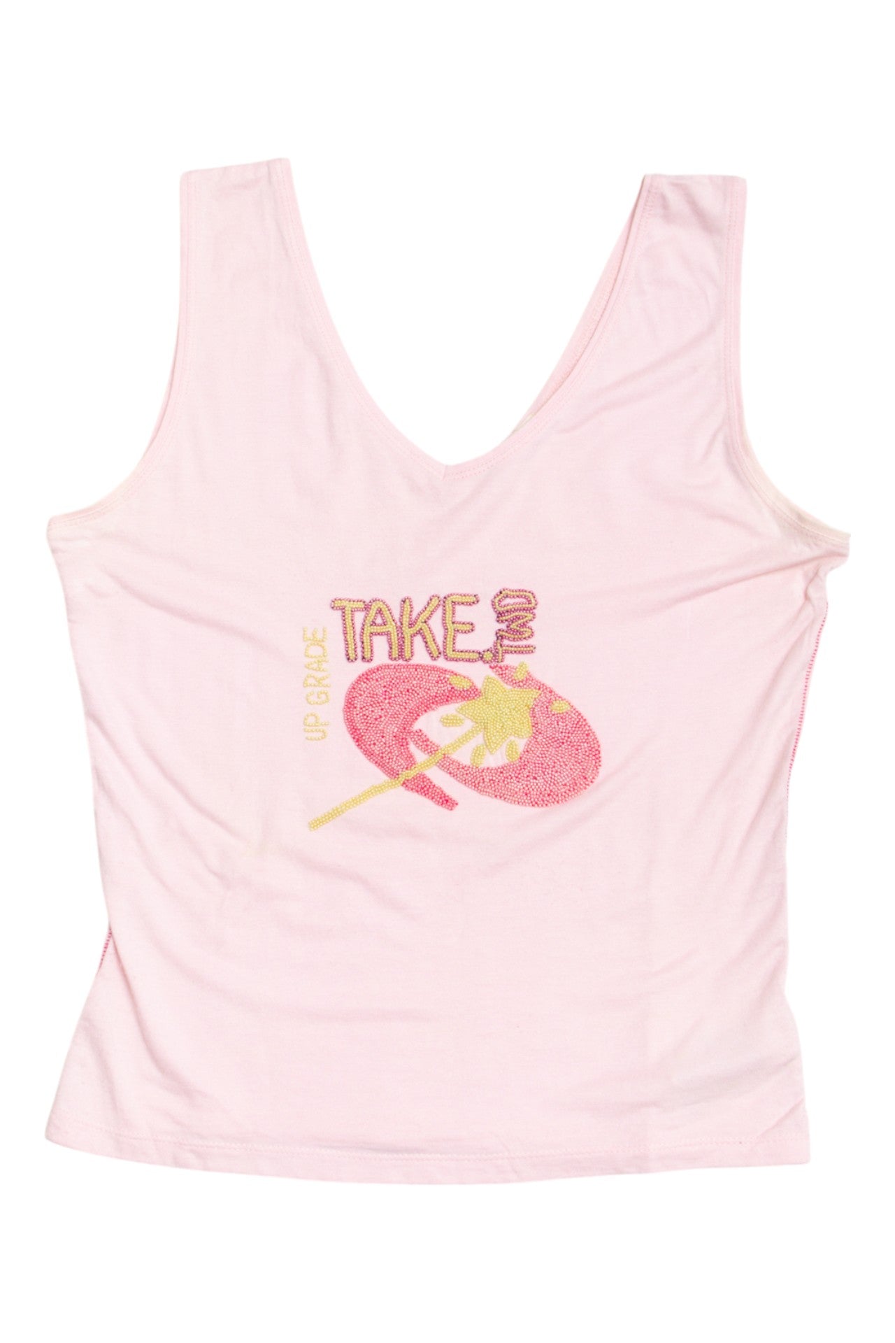 #194 Up Grade Take Two beaded tank | c. 155 | size 8