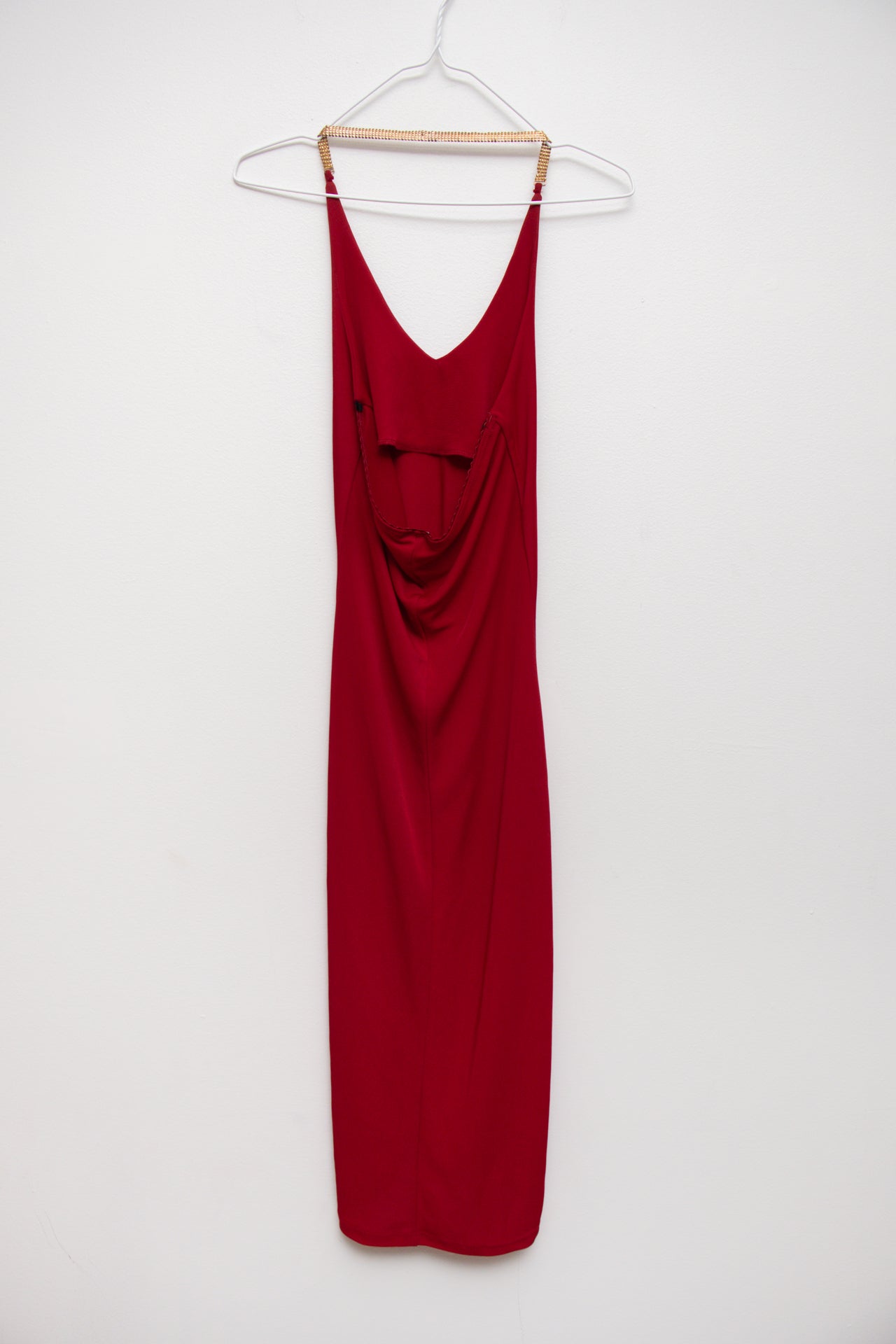 #259 Soprano red halter dress | c. 163 | size 8