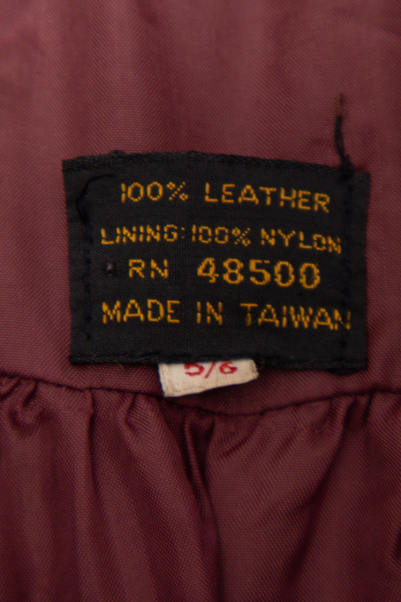 #270 burgundy leather full length jacket | c. 163 | size 8