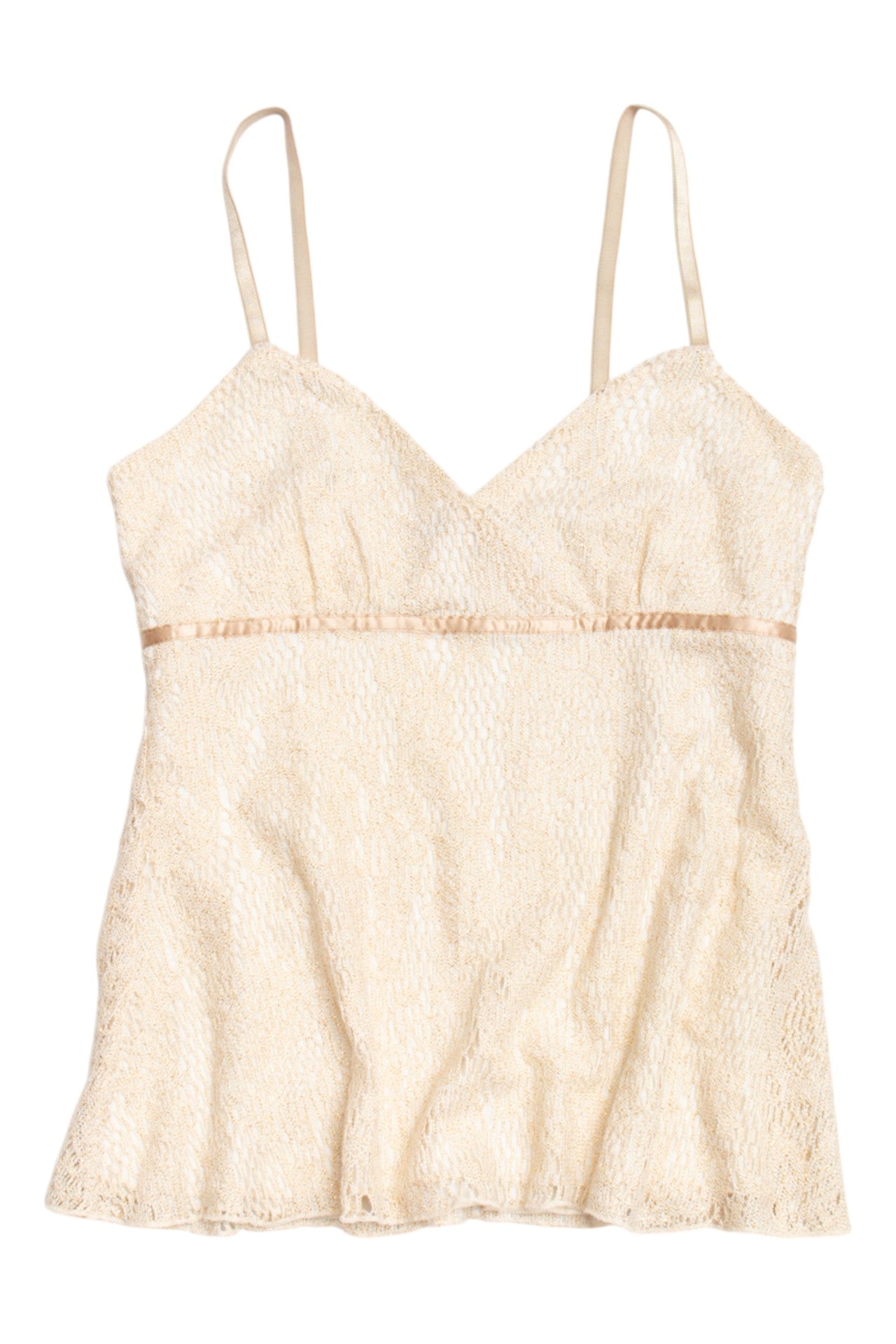 #200 Byer California glitter dream/gold cami | c. 155 | size 8