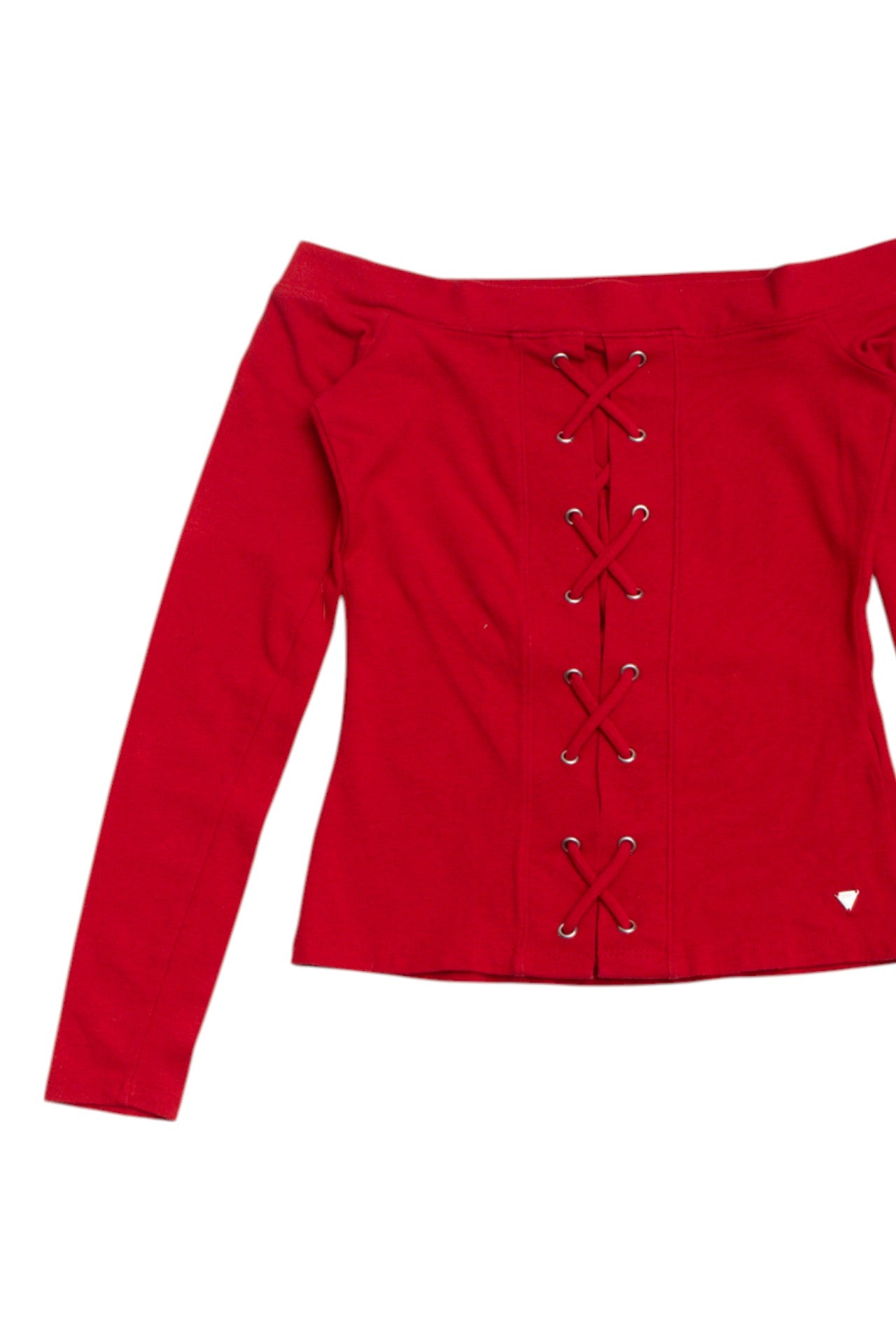 #201 Guess lace up cow neck top | c. 155 | size 6