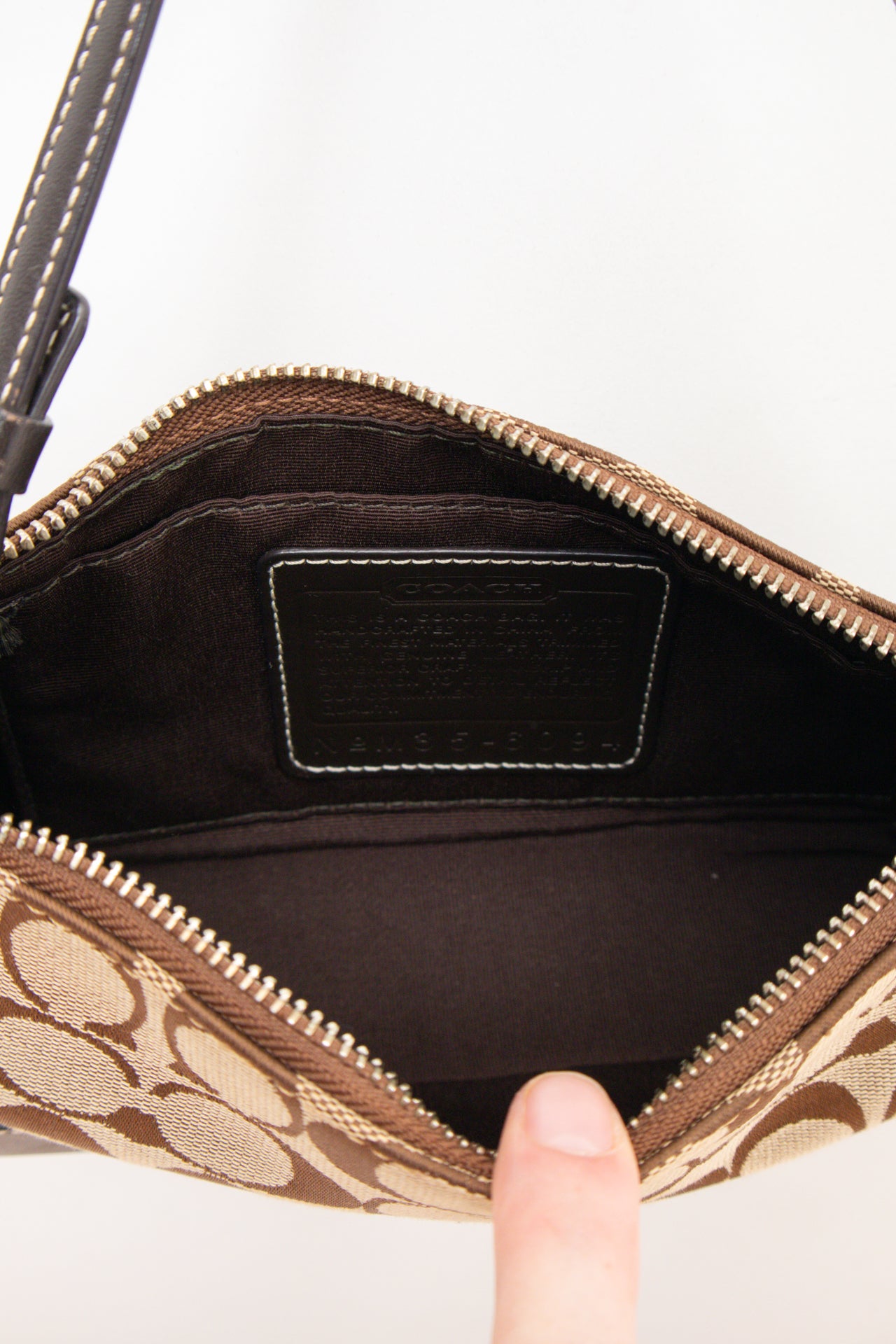 #240 Coach monogram canvas demi bag | c. 163