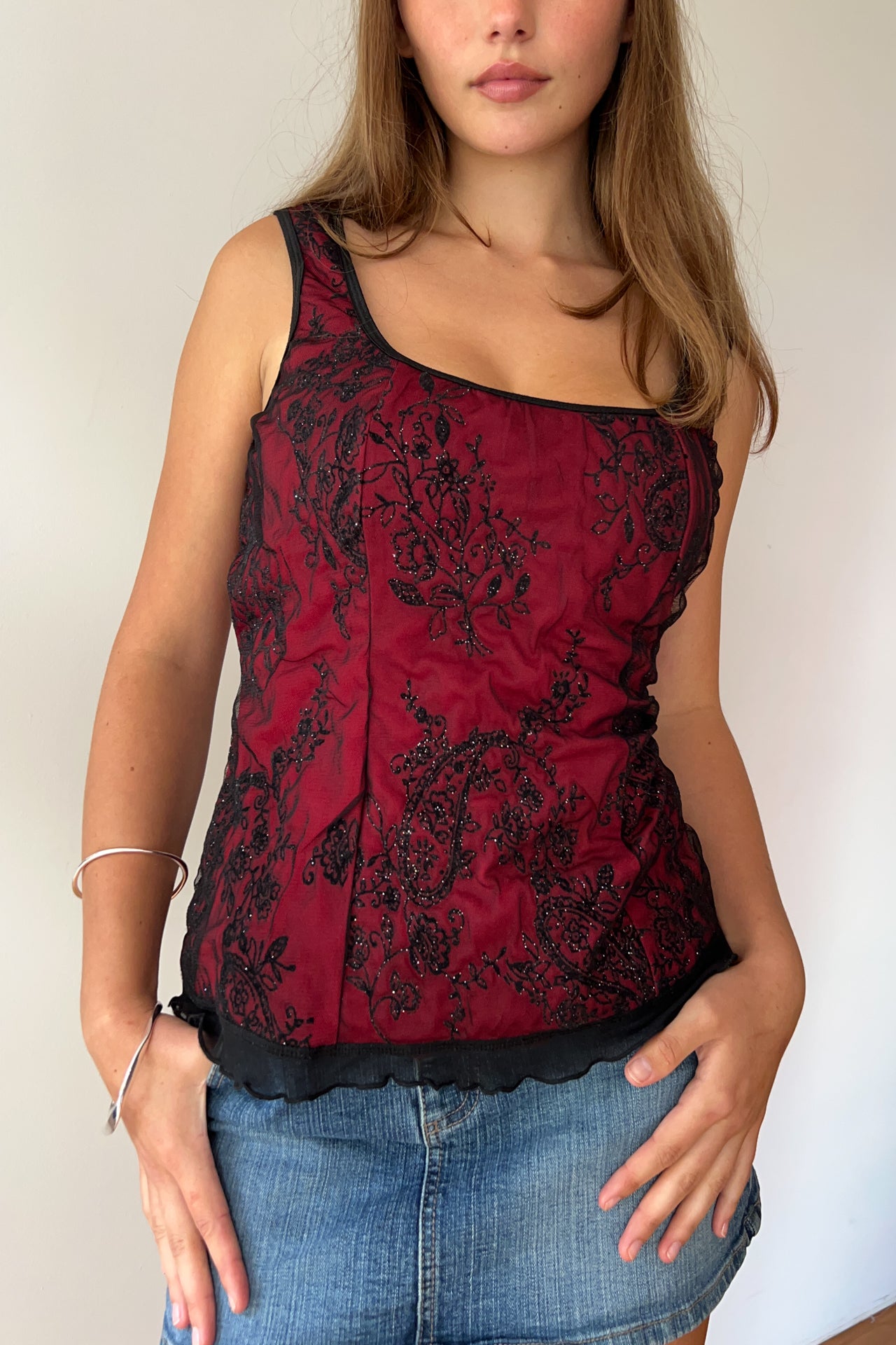 #48 JTB Red Corset Top | Collection 142 | Size 10