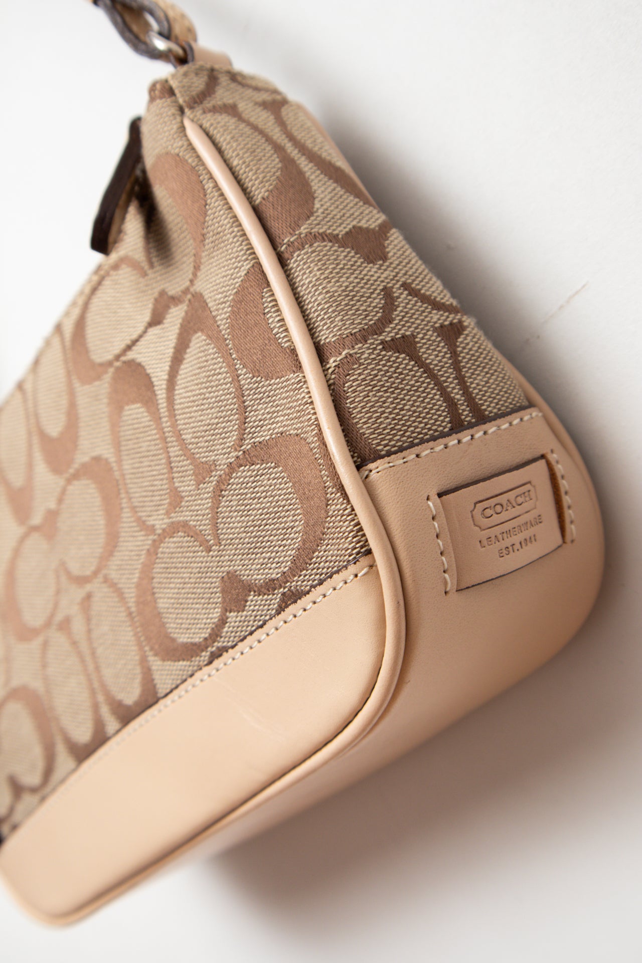 #244 Coach monogram canvas demi bag | c. 163