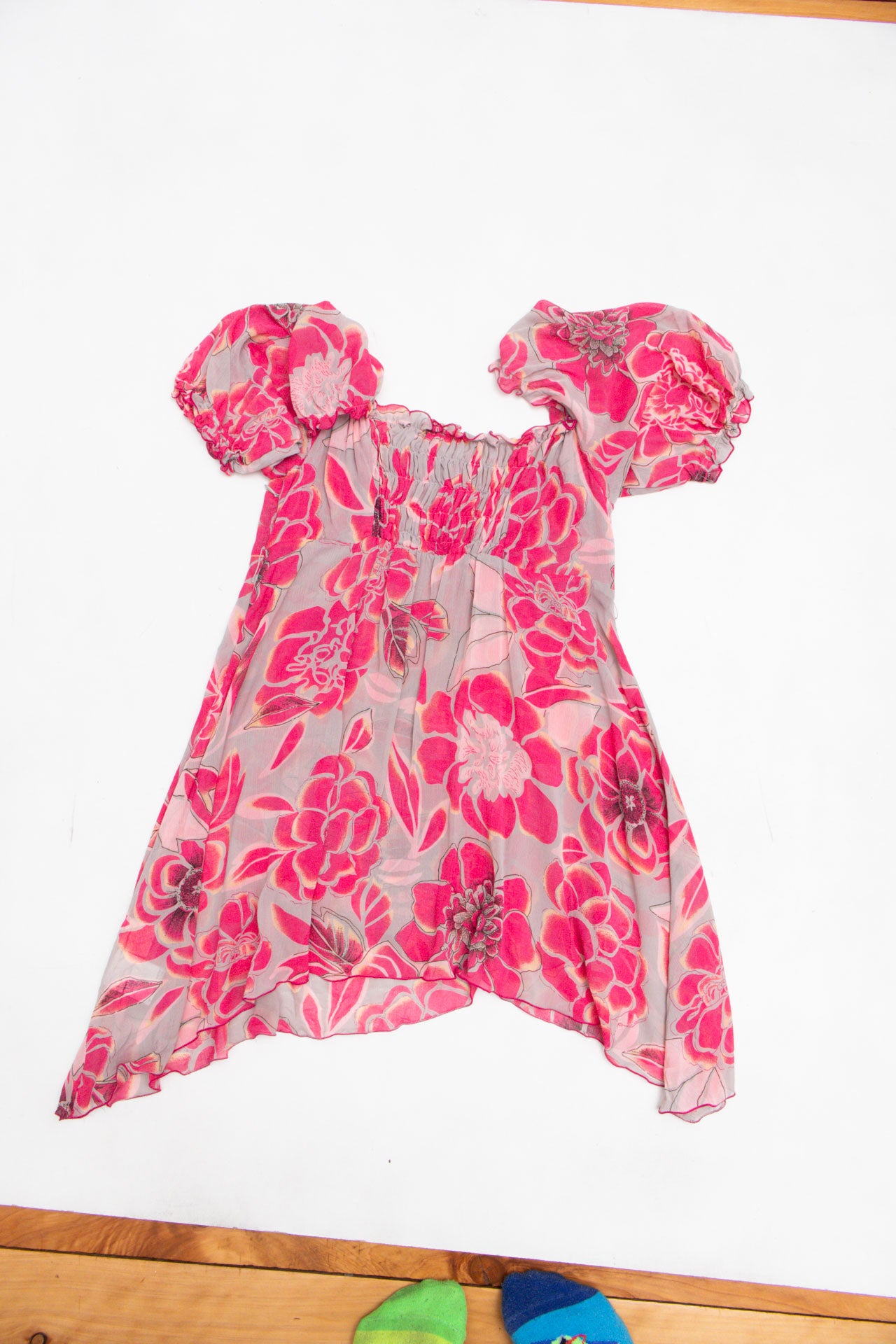 #18 Pink Floral Babydoll Top | Collection 139 | Size 10