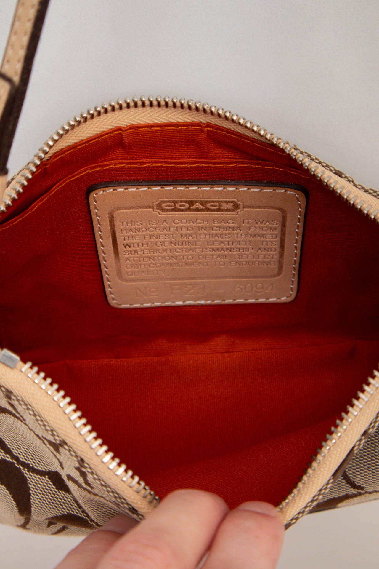 #244 Coach monogram canvas demi bag | c. 163