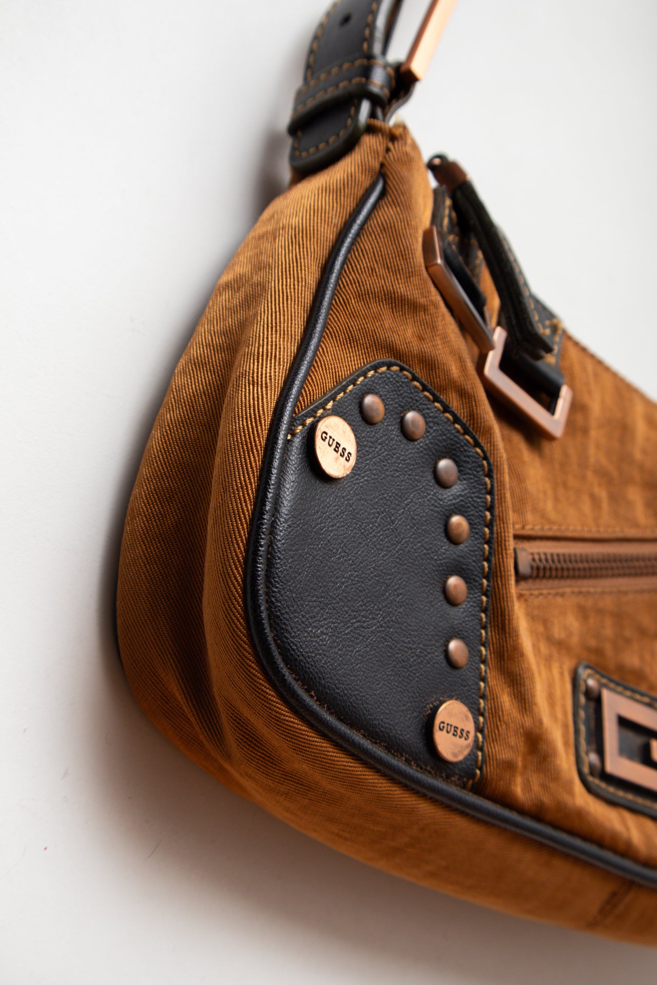#248 Guess studded rose gold accent bag | c. 163