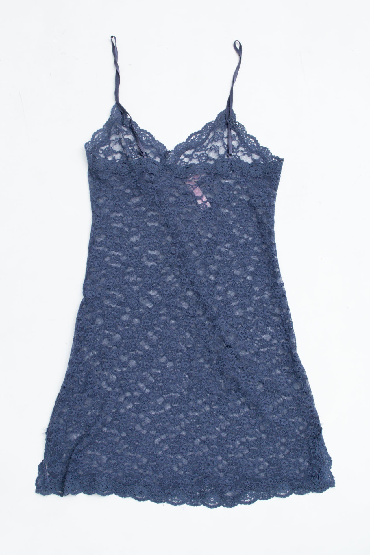 #30 VS Navy Lace Slip | Garden Brat | Size 8