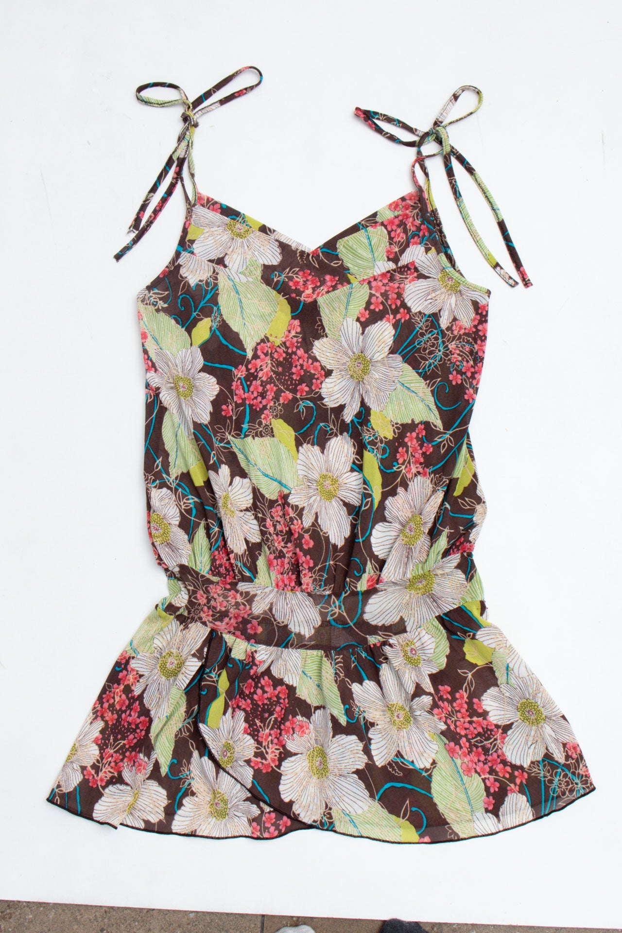 #33 Brown Floral Dress | Garden Brat | Size 12