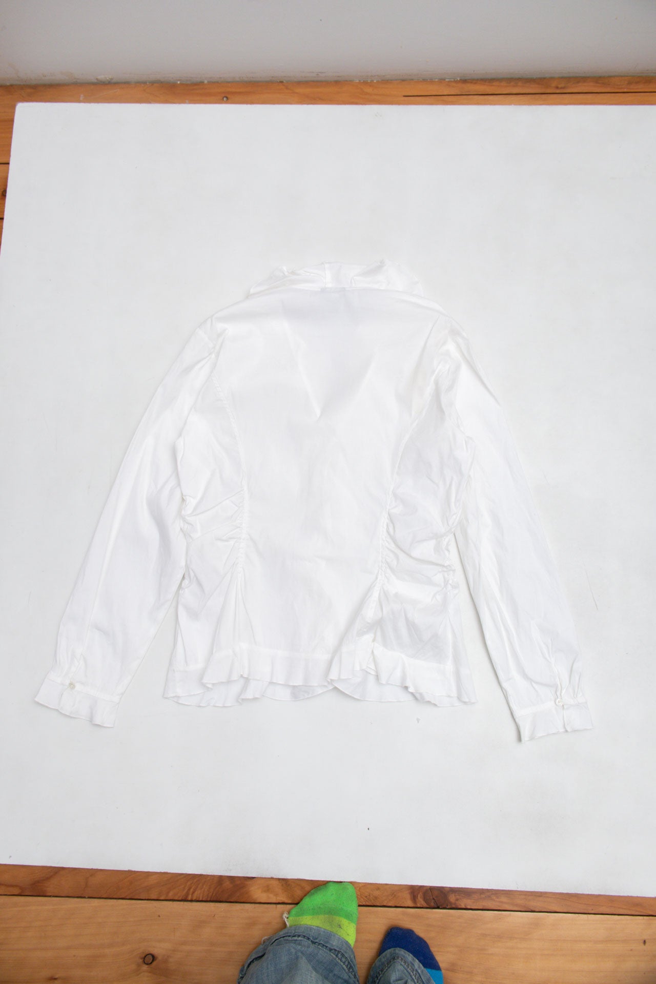 #25 Ann Taylor Linen White LongSleeve | Collection 139 | Size 12/14