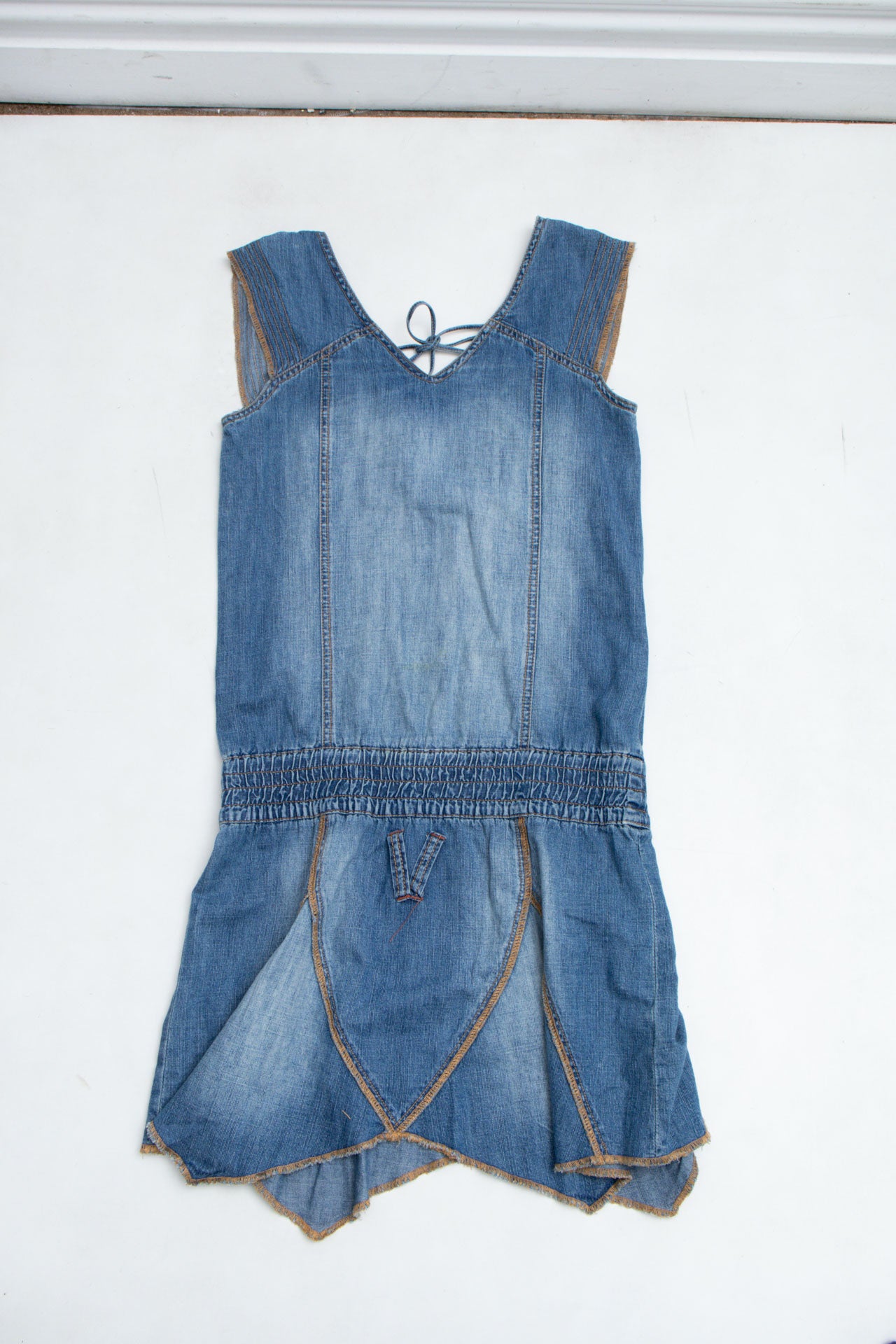 #63 MNG Jeans Denim Dress | Garden Brat | Size 8