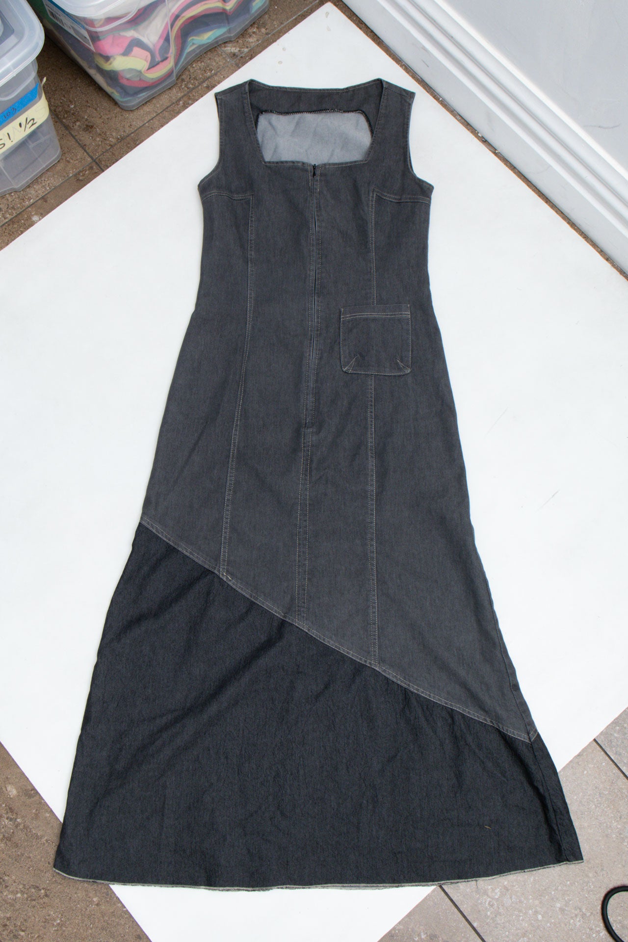 #62 Denim Maxi Dress | Garden Brat | Size 10