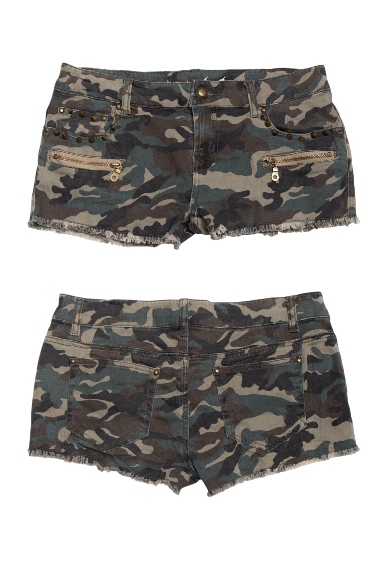 #05 Denim Co studded cami mini shorts | c. 164 | size 8