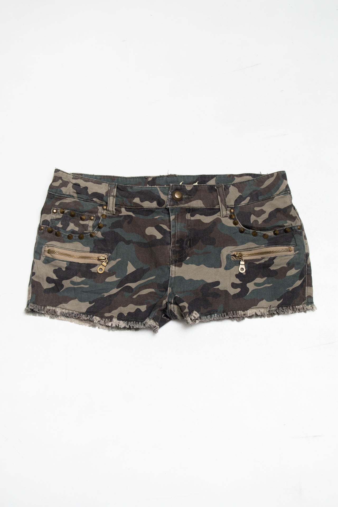 #05 Denim Co studded cami mini shorts | c. 164 | size 8