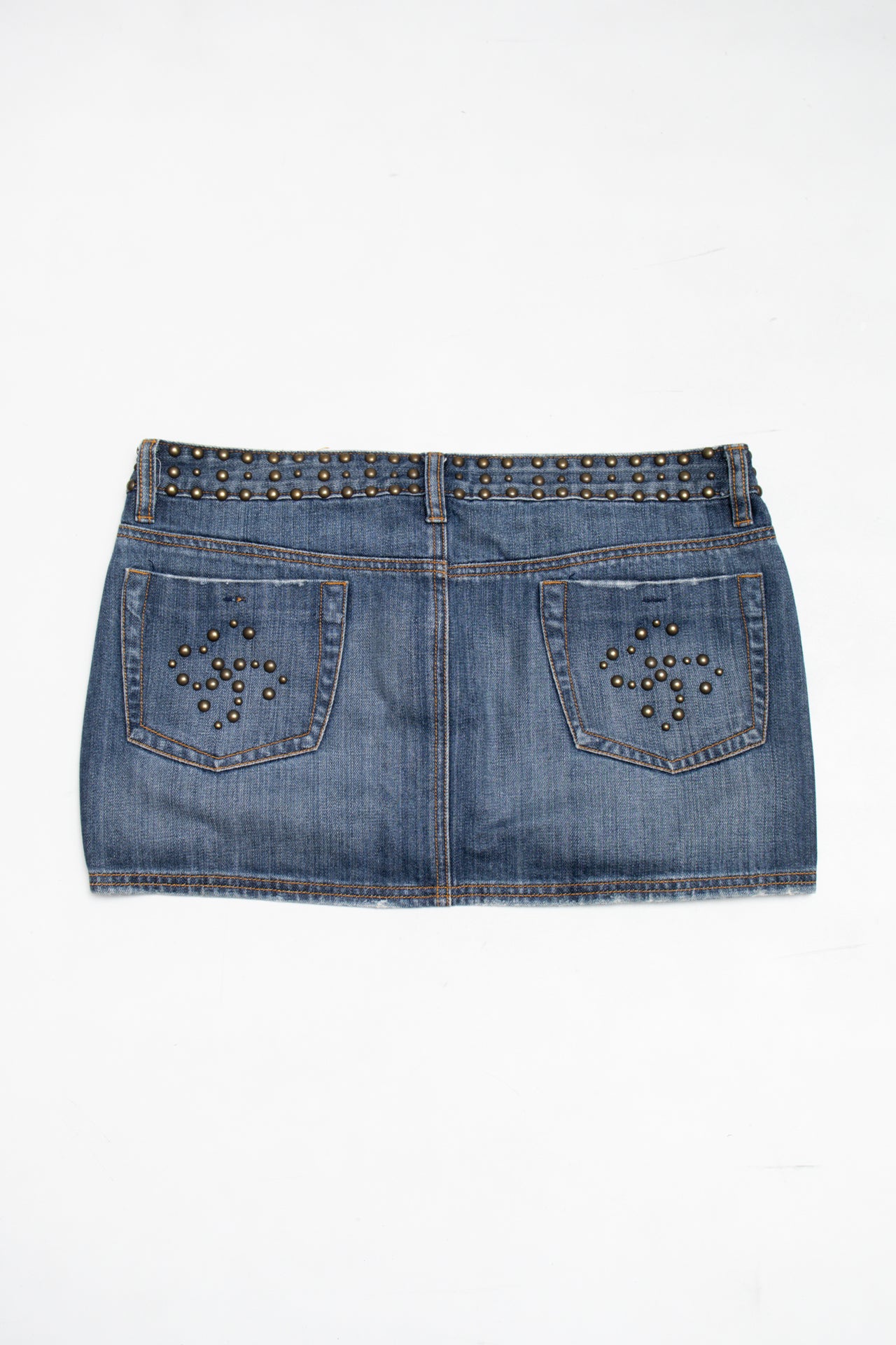 #11 Pois studded denim mini skirt | c. 164 | size 12