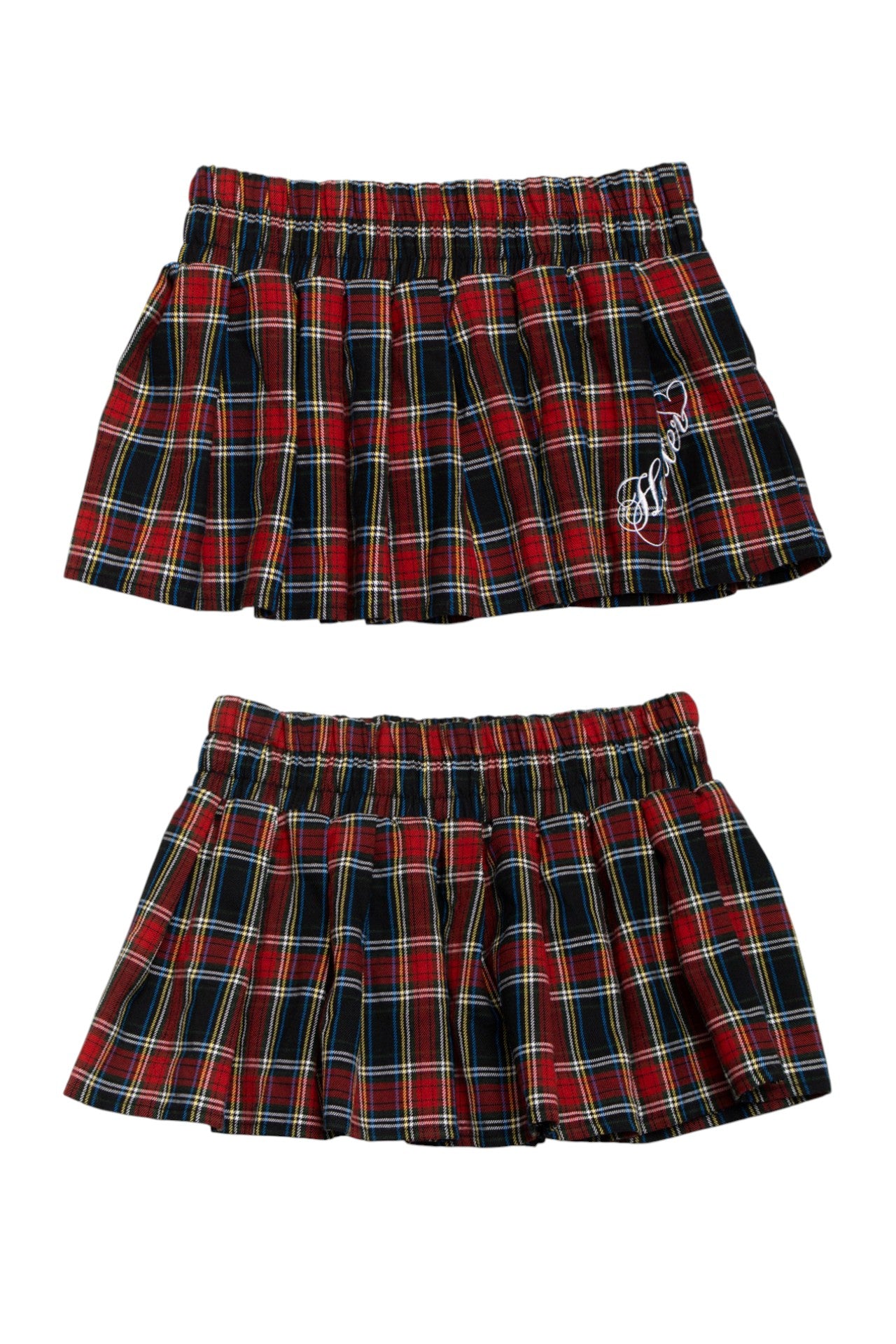#15 Hustler plaid pleated mini skirt | c. 164 | size 6/8