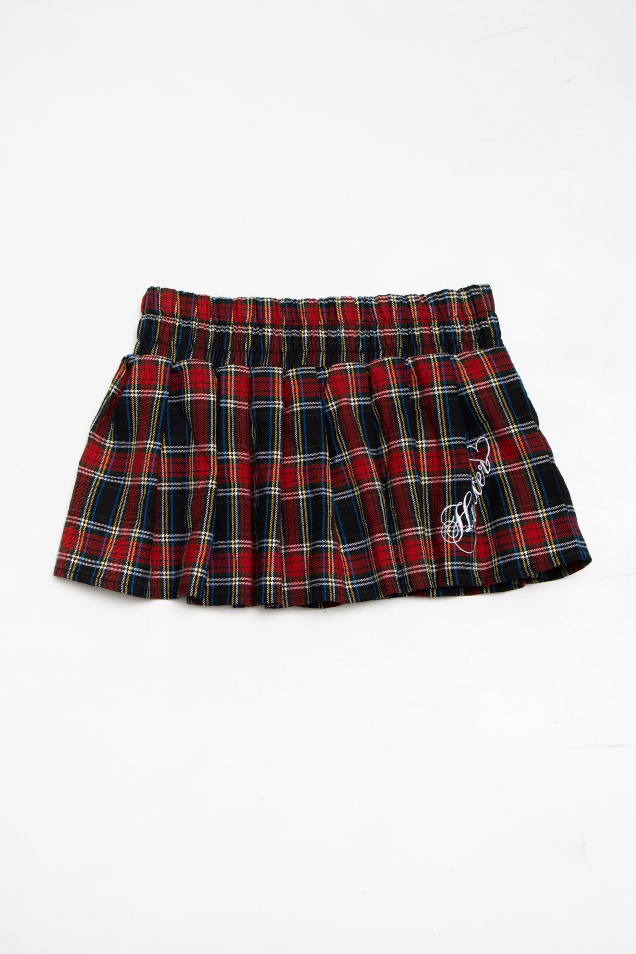 #15 Hustler plaid pleated mini skirt | c. 164 | size 6/8