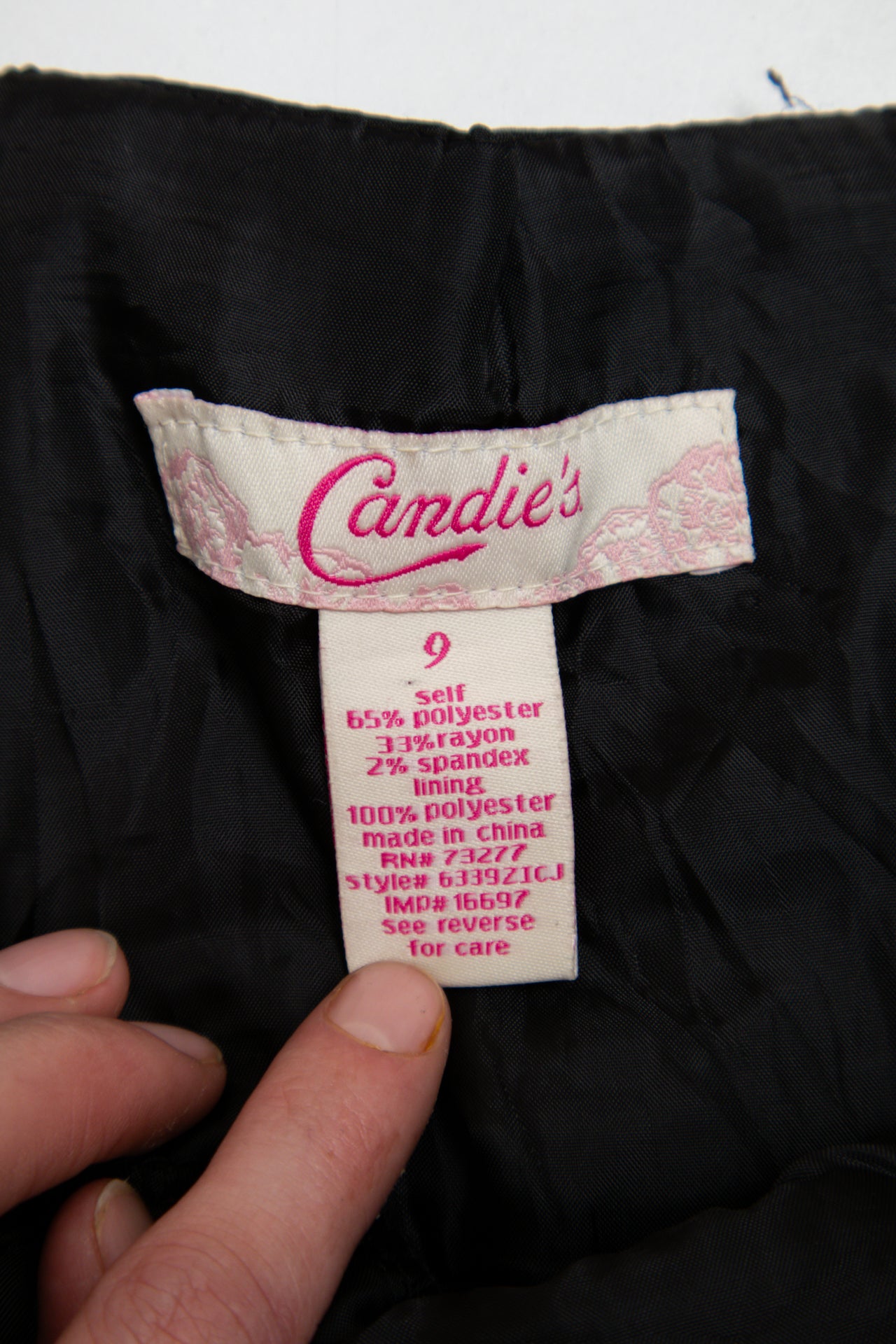 #16 Candie's teal plaid mini skirt | c. 164 | size 10