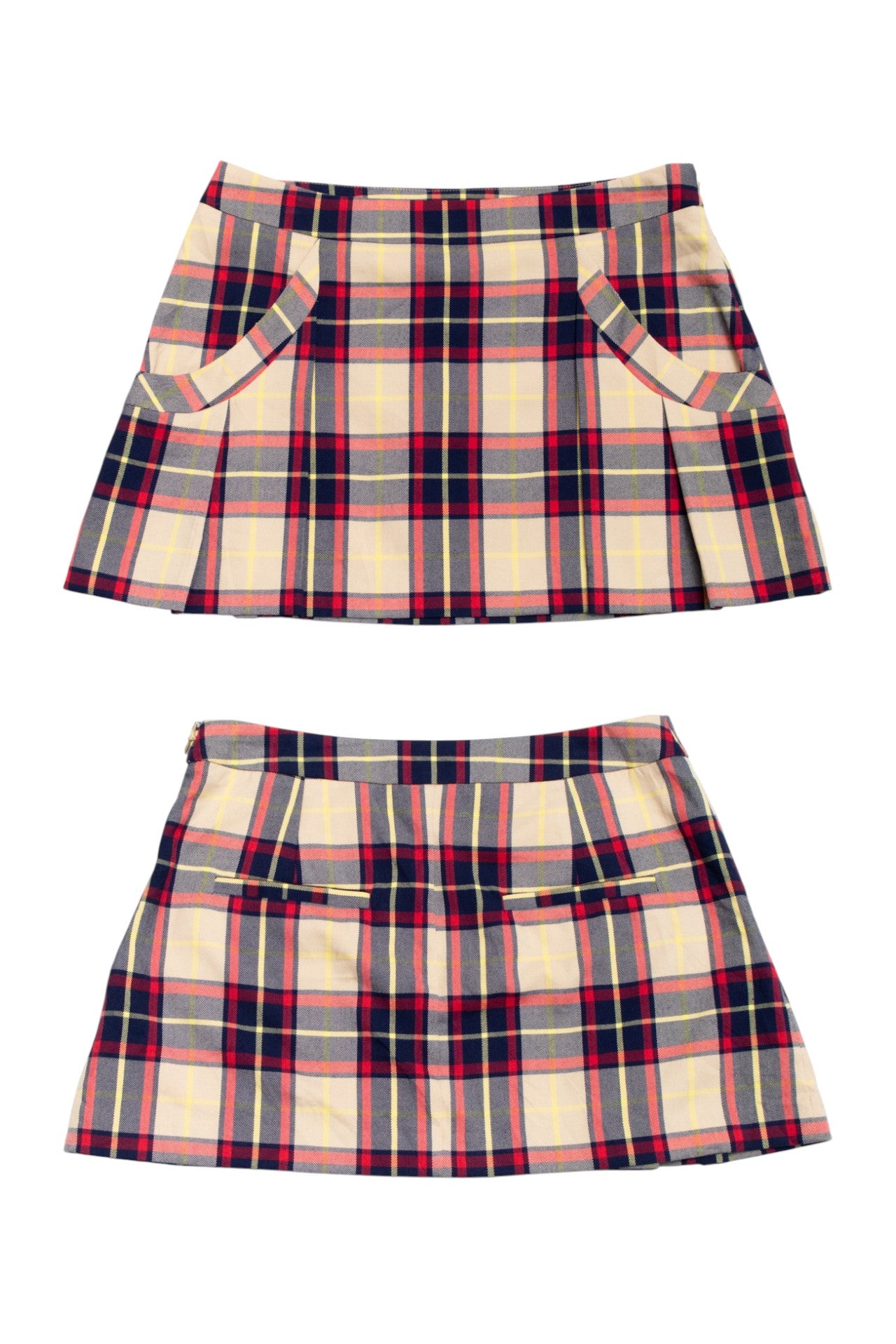 #17 Princess Vera Wang plaid pleated skirt | c. 164 | size 8