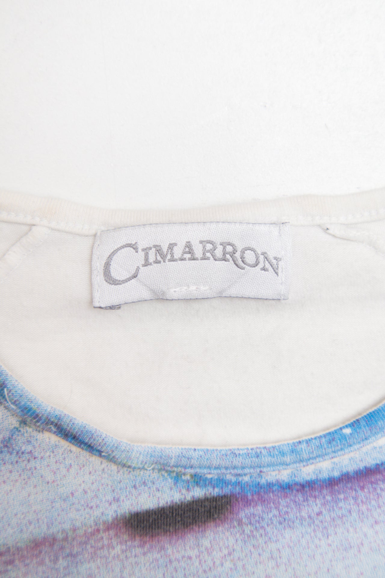 #19 Cimarron blurred print cropped tee | c. 164 | size 6