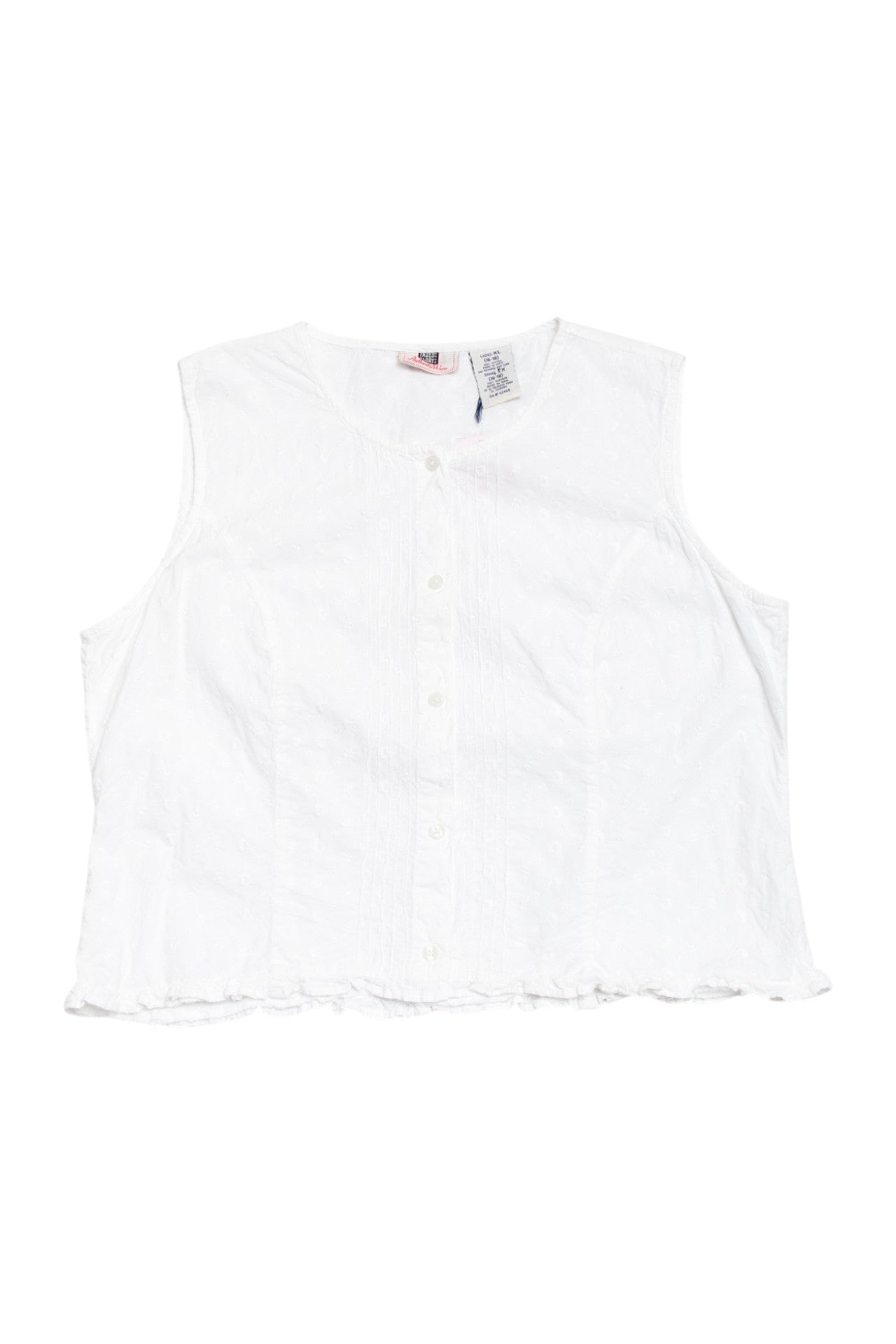 #20 Faded Glory embroidered cotton button up | c. 164 | size 14